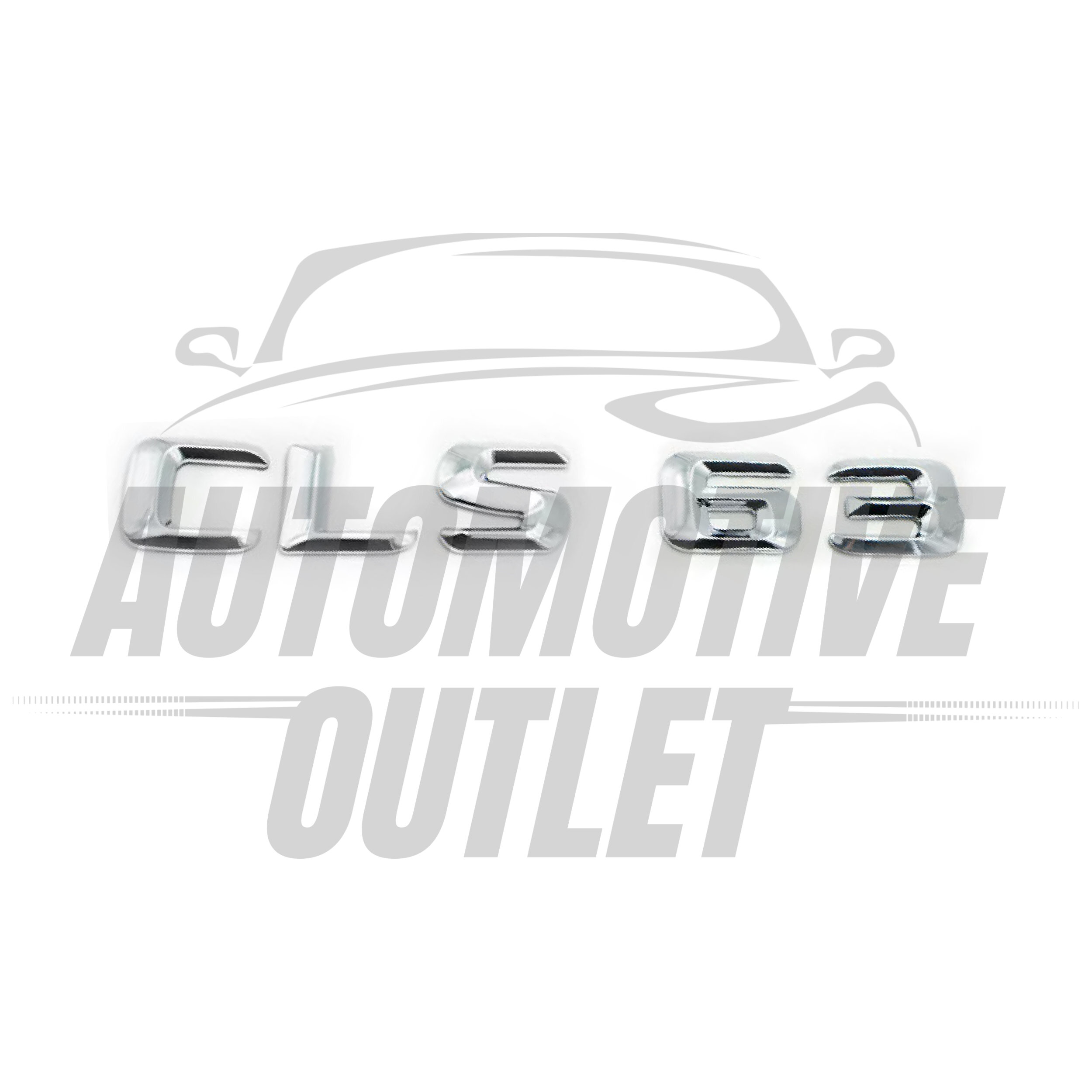 CLS63-CH Lettering Rear Boot Lid Trunk Badge Emblem For Mercedes-Benz CLS, Chrome 2