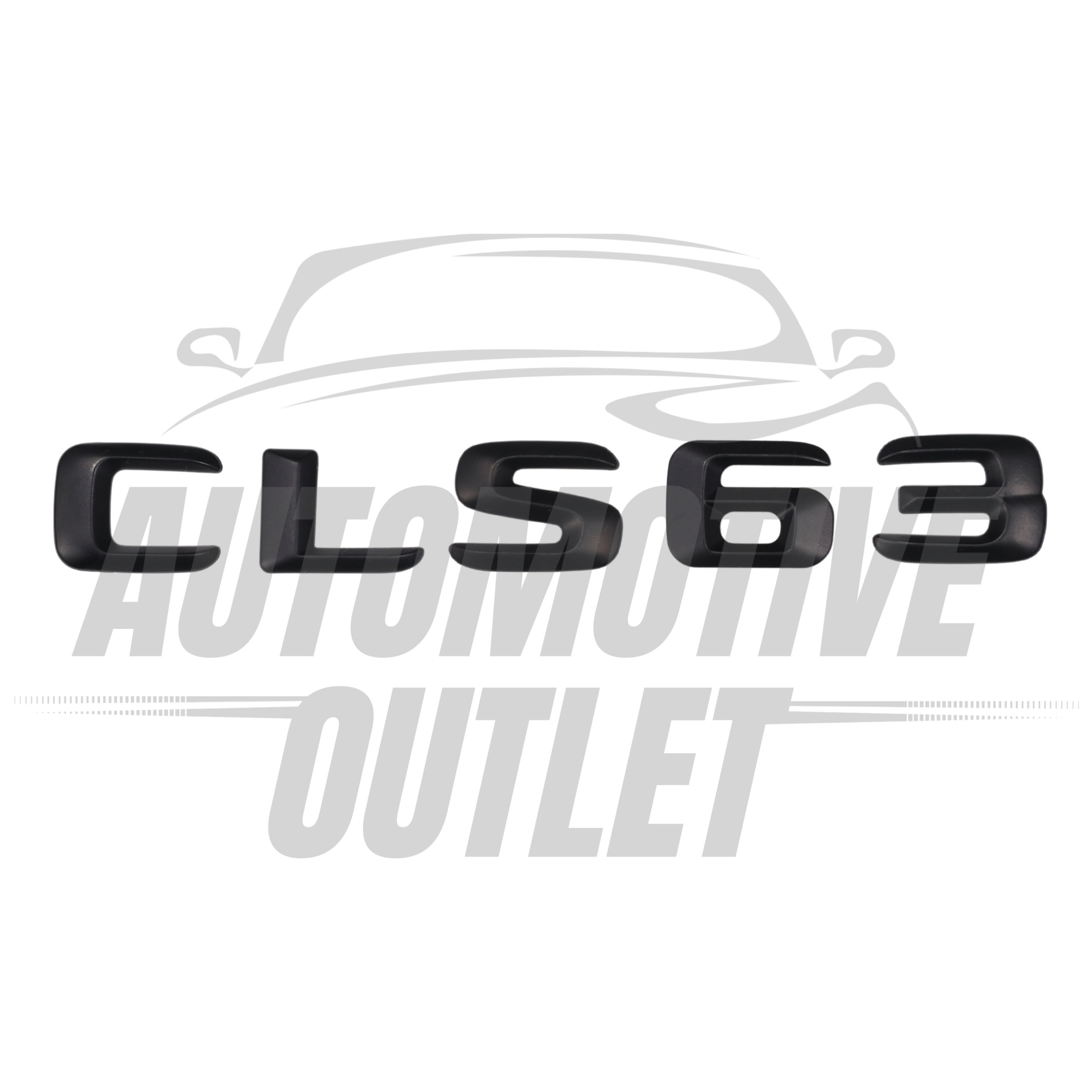 CLS63-MB Lettering Rear Boot Lid Trunk Badge Emblem For Mercedes-Benz CLS, Matt Black 2