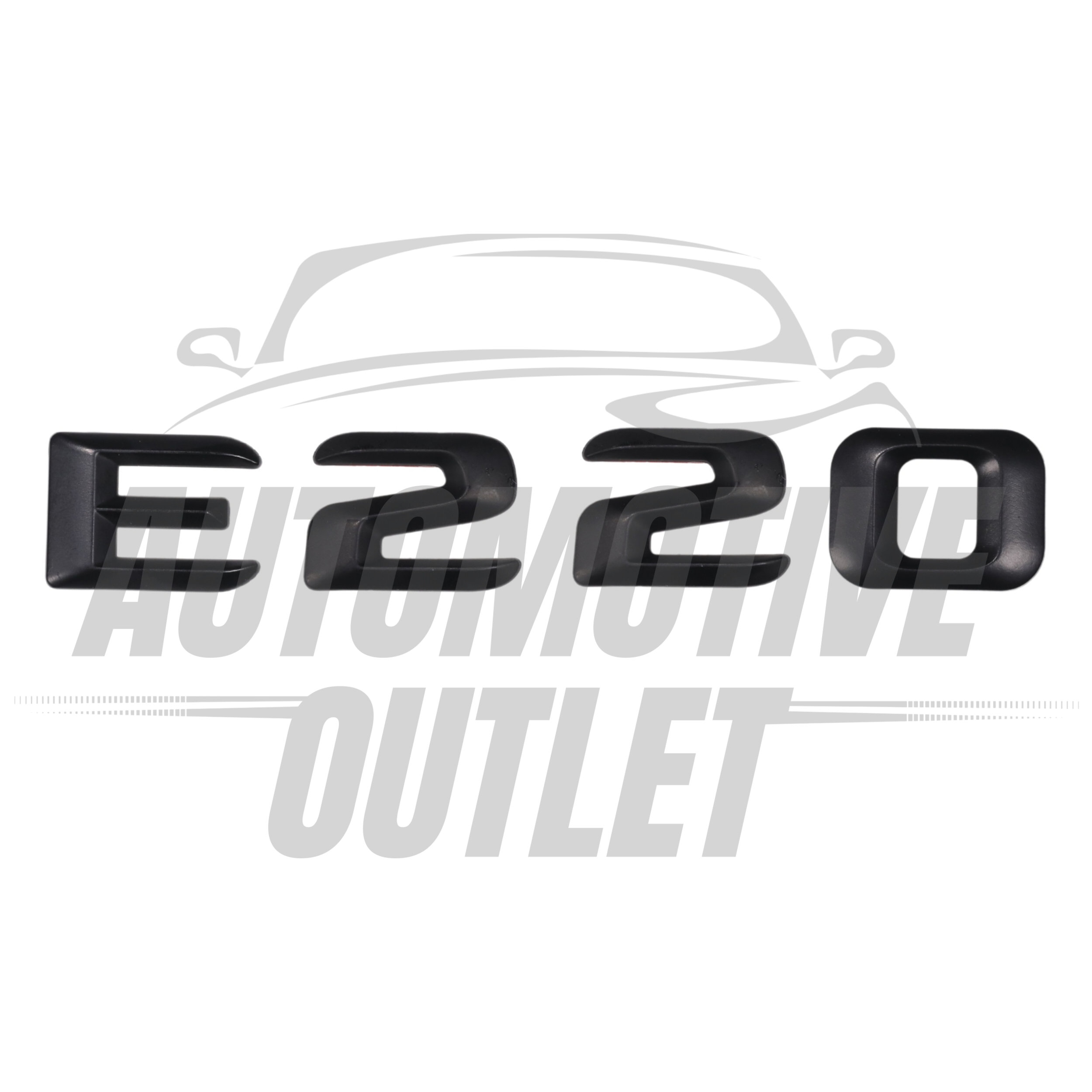 E220-MB Lettering Rear Boot Lid Trunk Badge Emblem For Mercedes-Benz E-Class, Matt Black 2