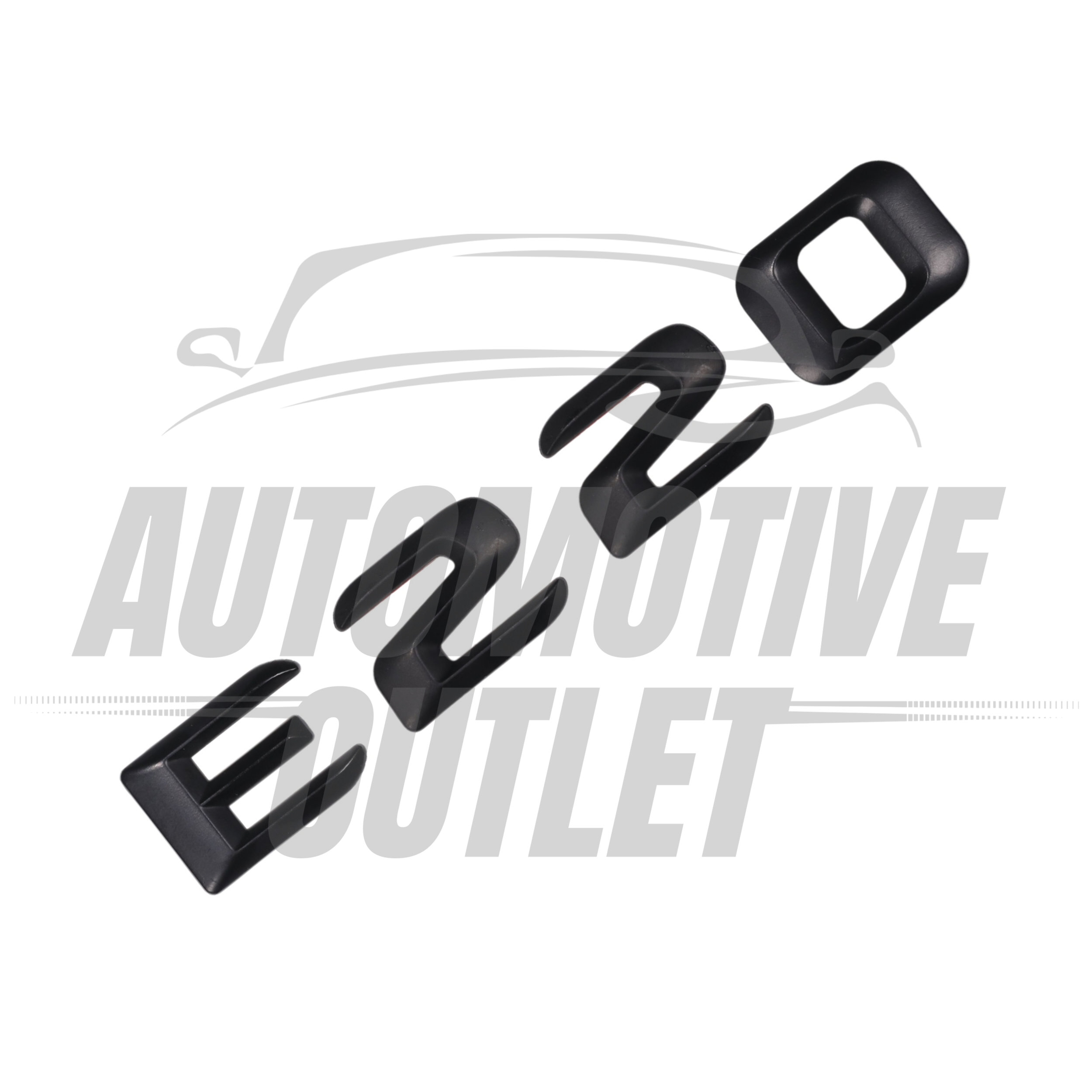 E220-MB Lettering Rear Boot Lid Trunk Badge Emblem For Mercedes-Benz E-Class, Matt Black 3