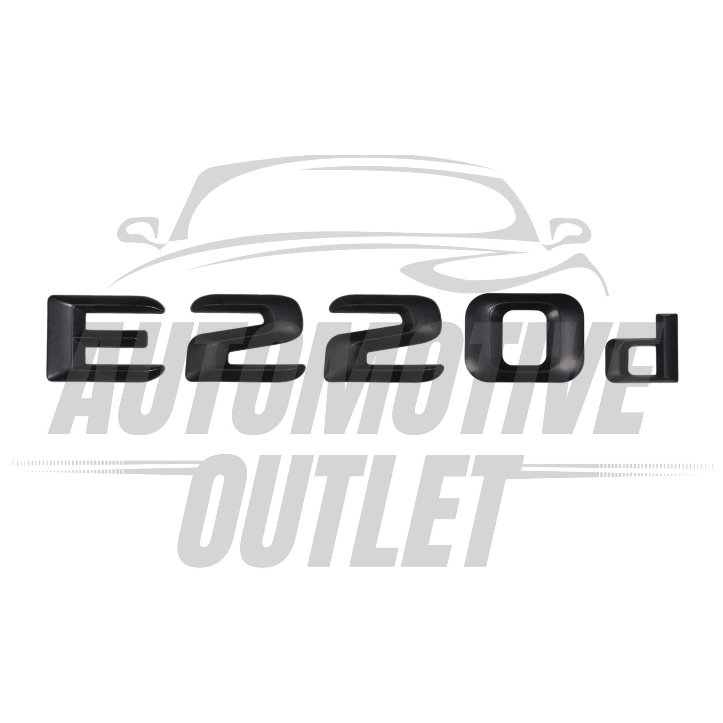 E220D-MB Lettering Rear Boot Lid Trunk Badge Emblem For Mercedes-Benz E-Class, Matt Black 2