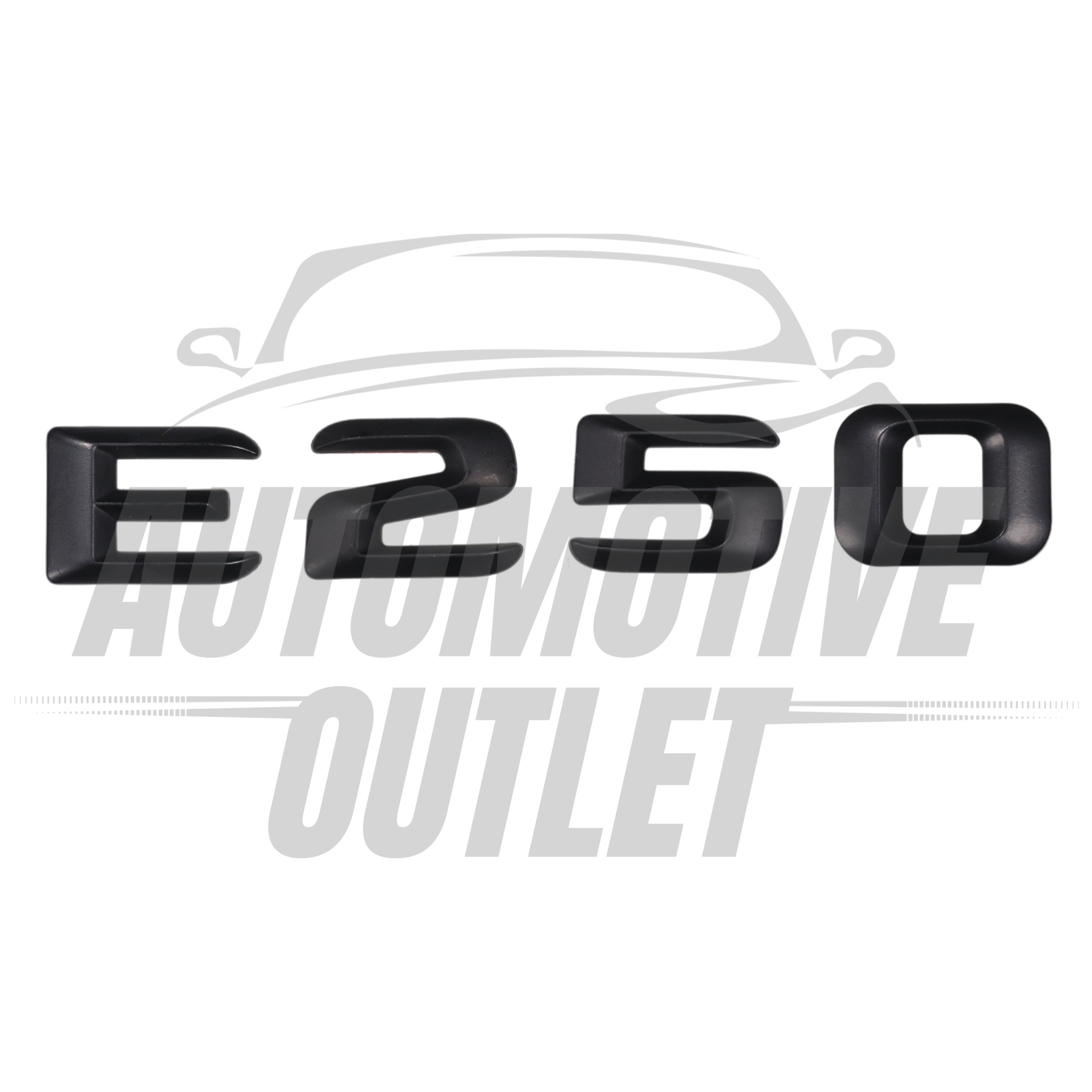E250-MB Lettering Rear Boot Lid Trunk Badge Emblem For Mercedes-Benz E-Class, Matt Black 2