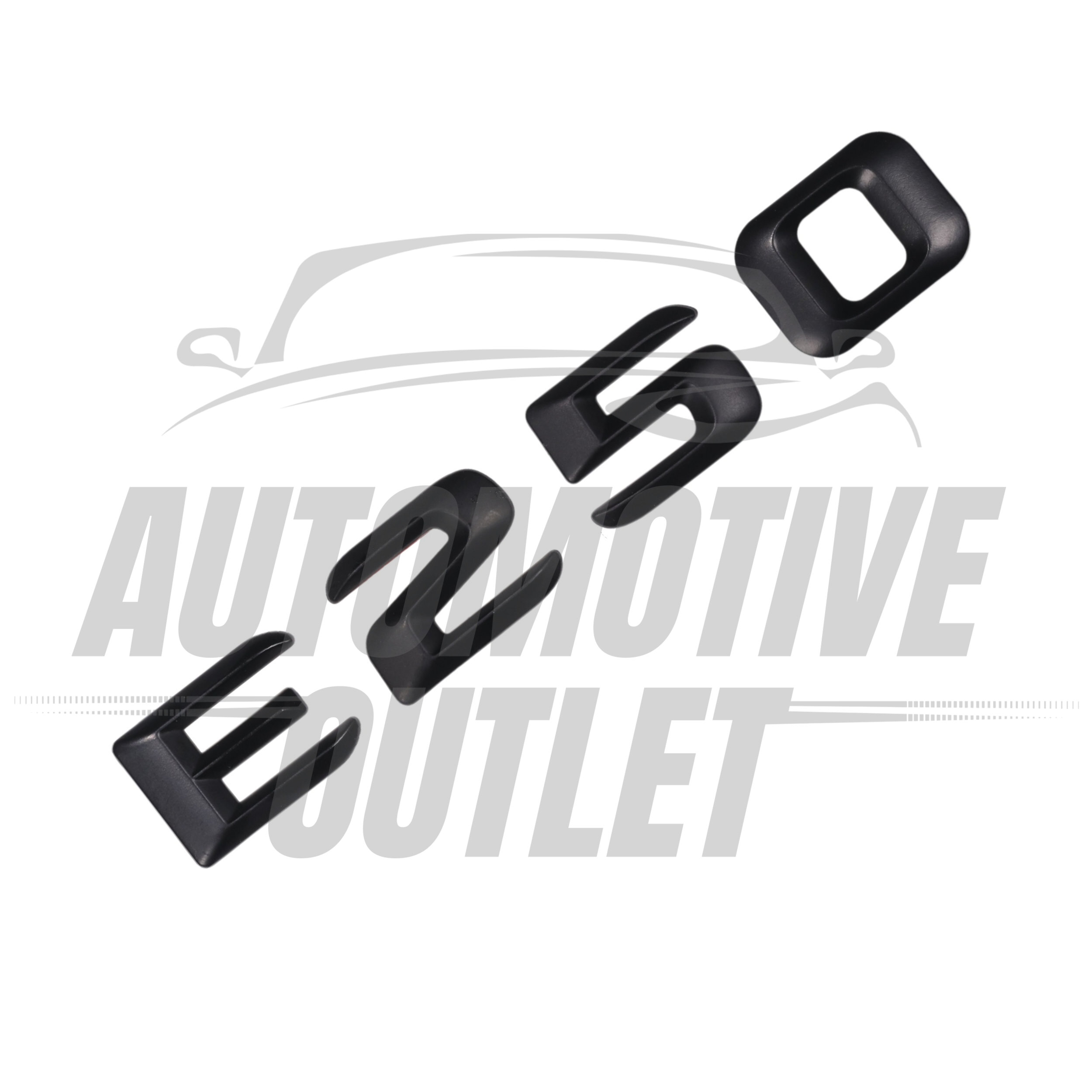 E250-MB Lettering Rear Boot Lid Trunk Badge Emblem For Mercedes-Benz E-Class, Matt Black 3