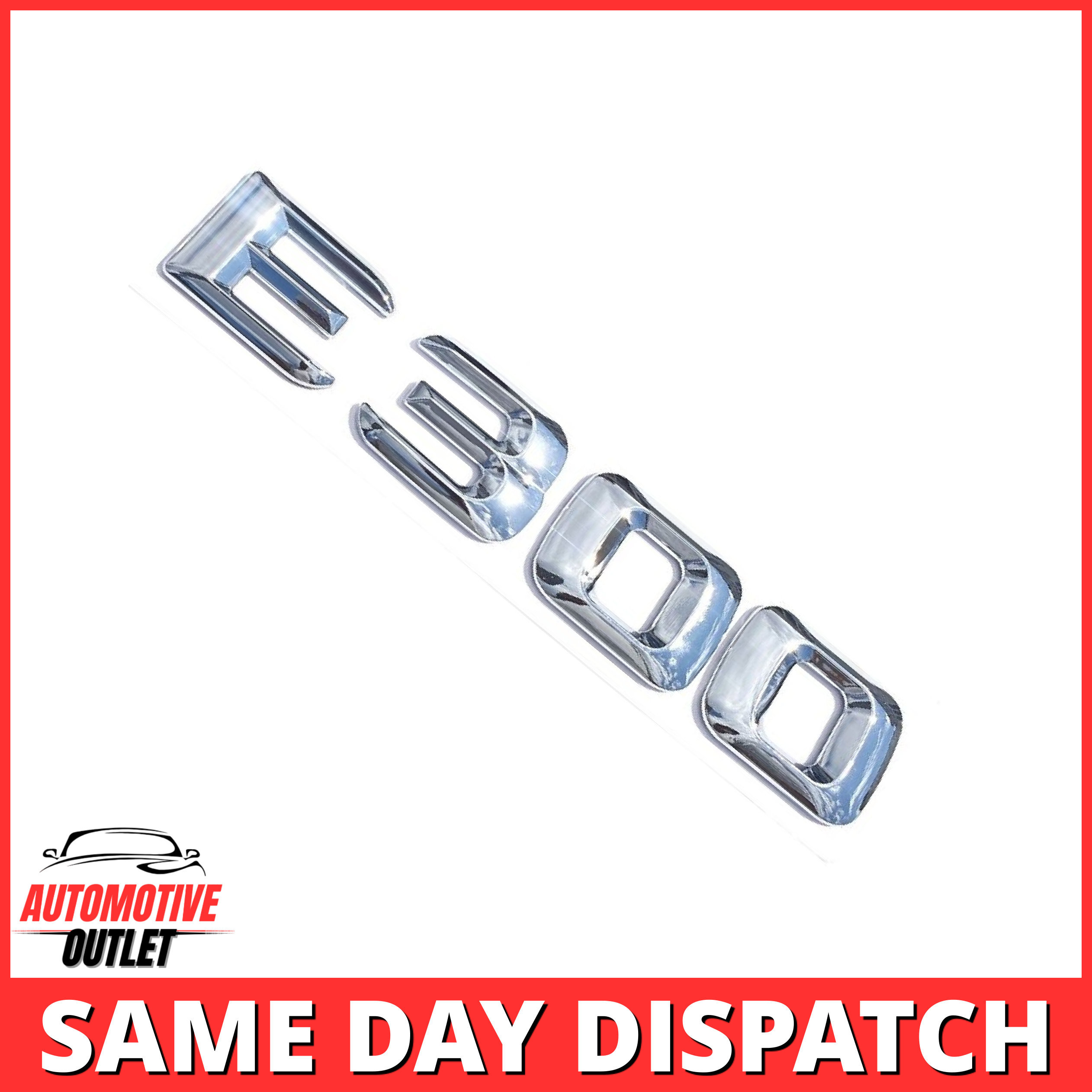 E300-CH Lettering Rear Boot Lid Trunk Badge Emblem For Mercedes-Benz E-Class, Chrome