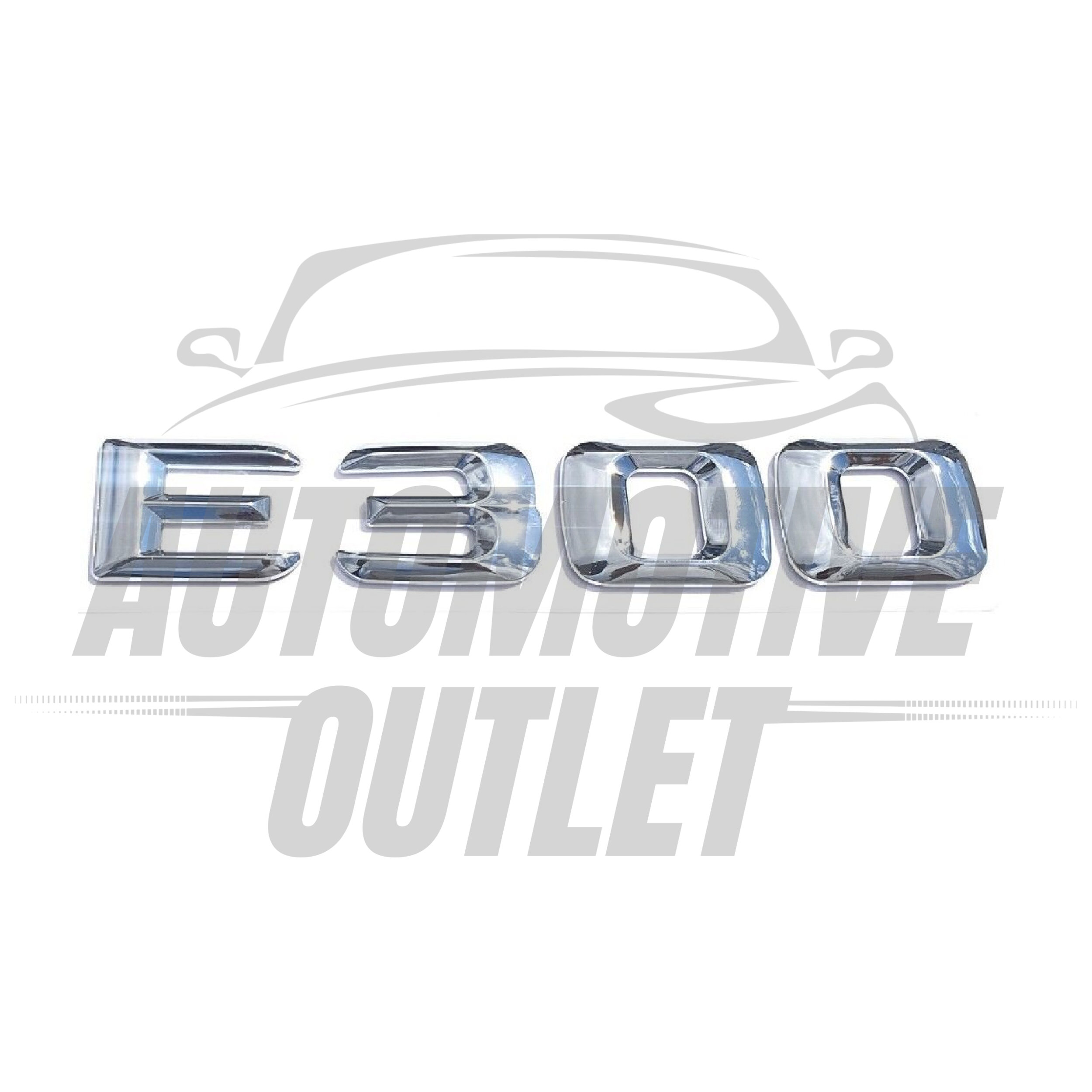 E300-CH Lettering Rear Boot Lid Trunk Badge Emblem For Mercedes-Benz E-Class, Chrome 2