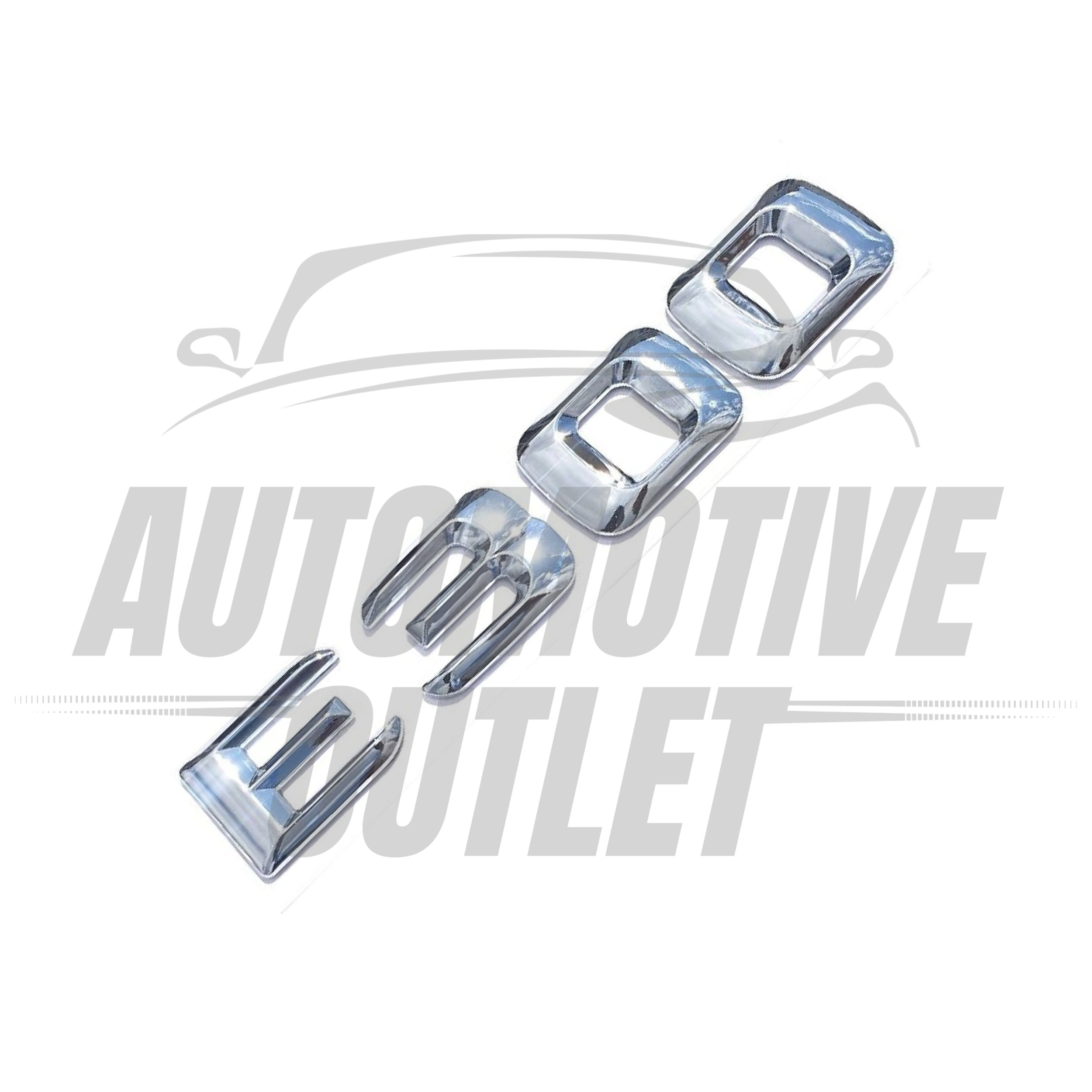E300-CH Lettering Rear Boot Lid Trunk Badge Emblem For Mercedes-Benz E-Class, Chrome 3