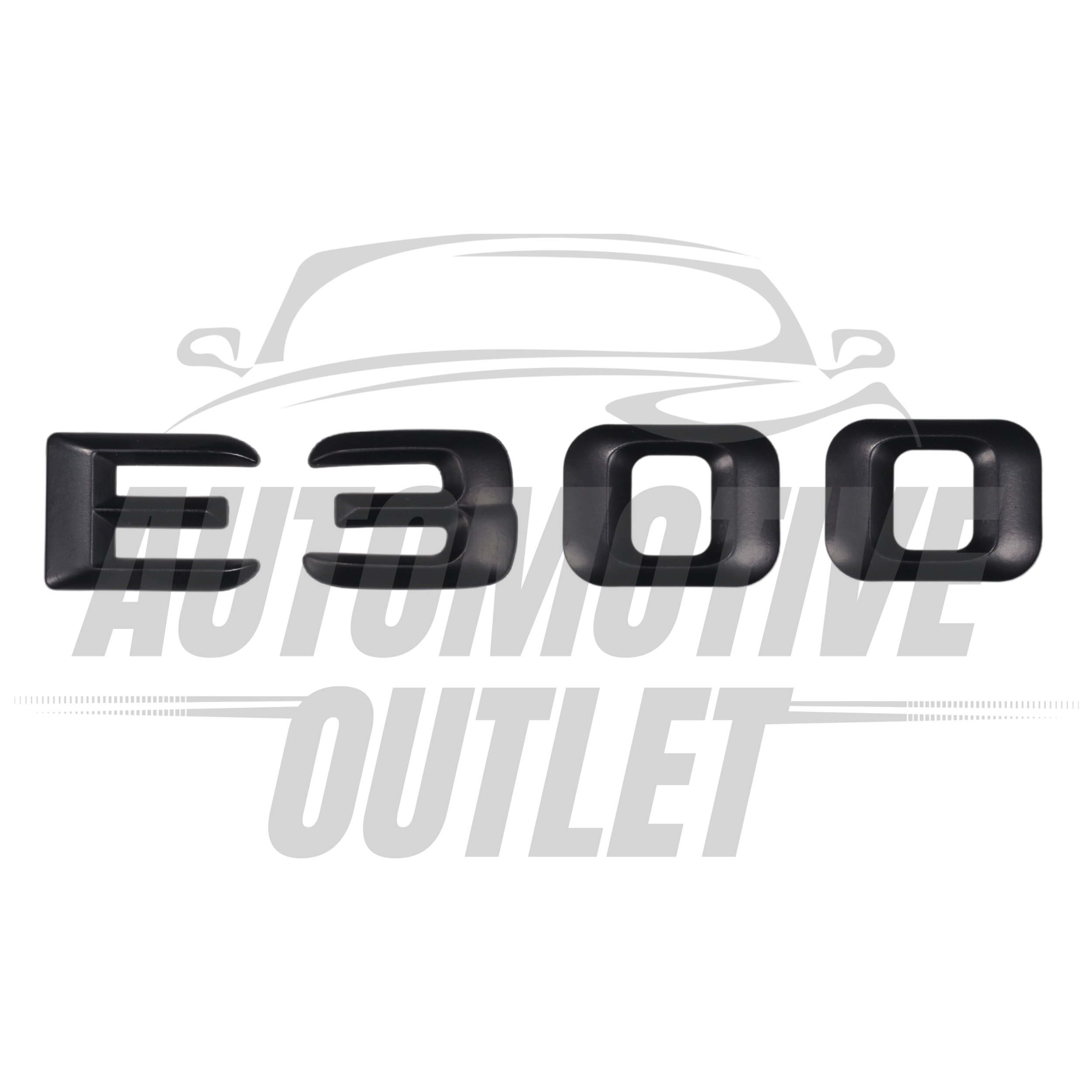 E300-MB Lettering Rear Boot Lid Trunk Badge Emblem For Mercedes-Benz E-Class, Matt Black 2