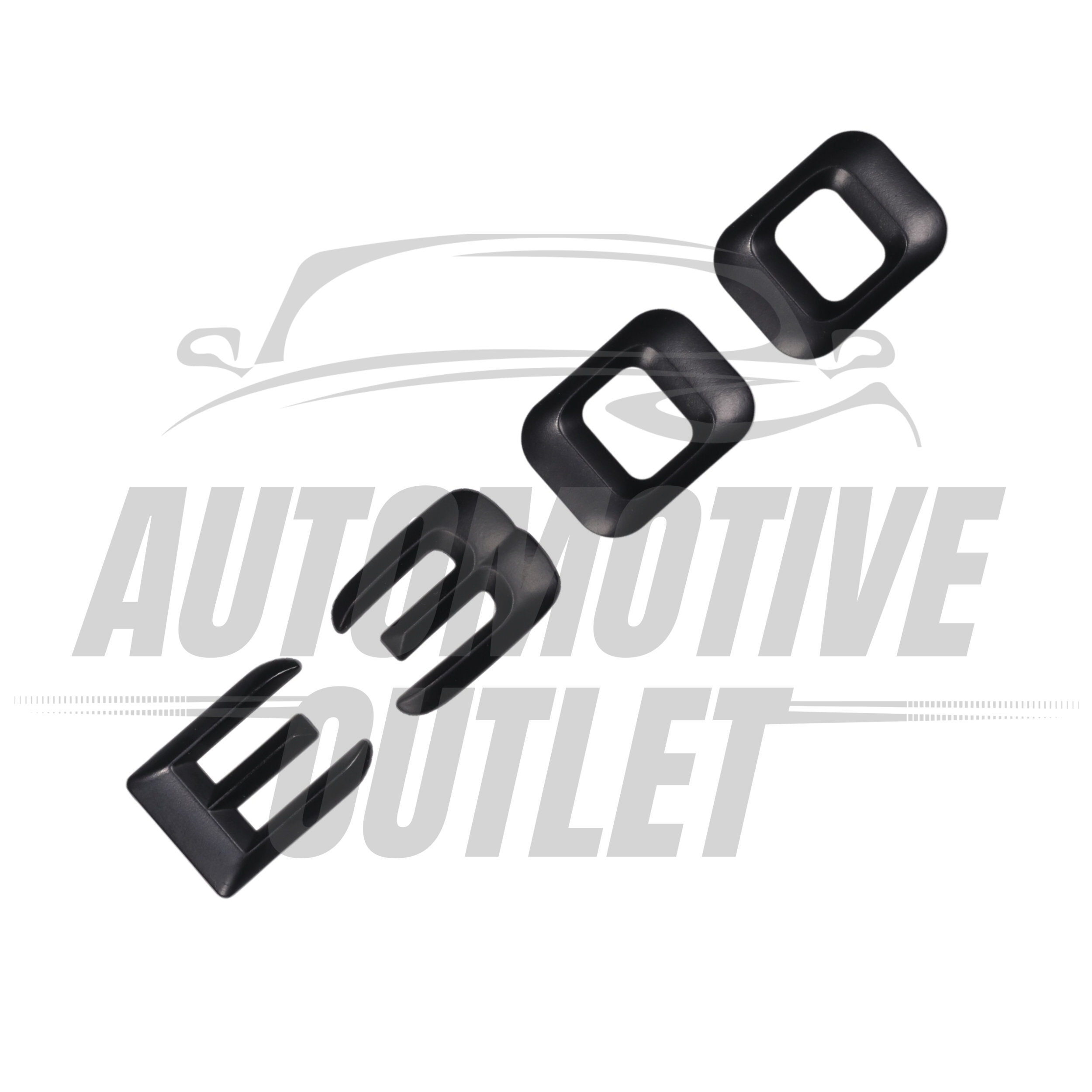 E300-MB Lettering Rear Boot Lid Trunk Badge Emblem For Mercedes-Benz E-Class, Matt Black 3