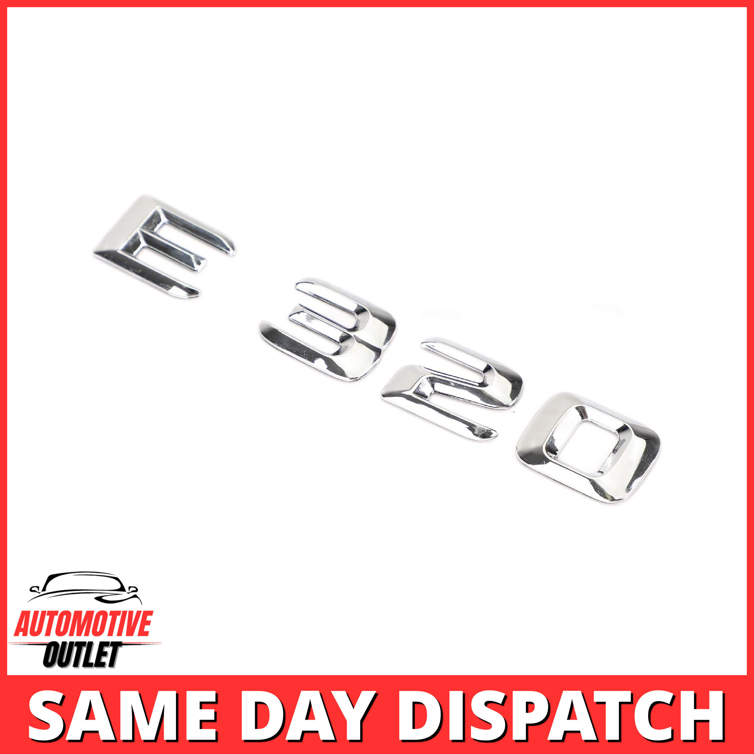 E320-CH Lettering Rear Boot Lid Trunk Badge Emblem For Mercedes-Benz E-Class, Chrome