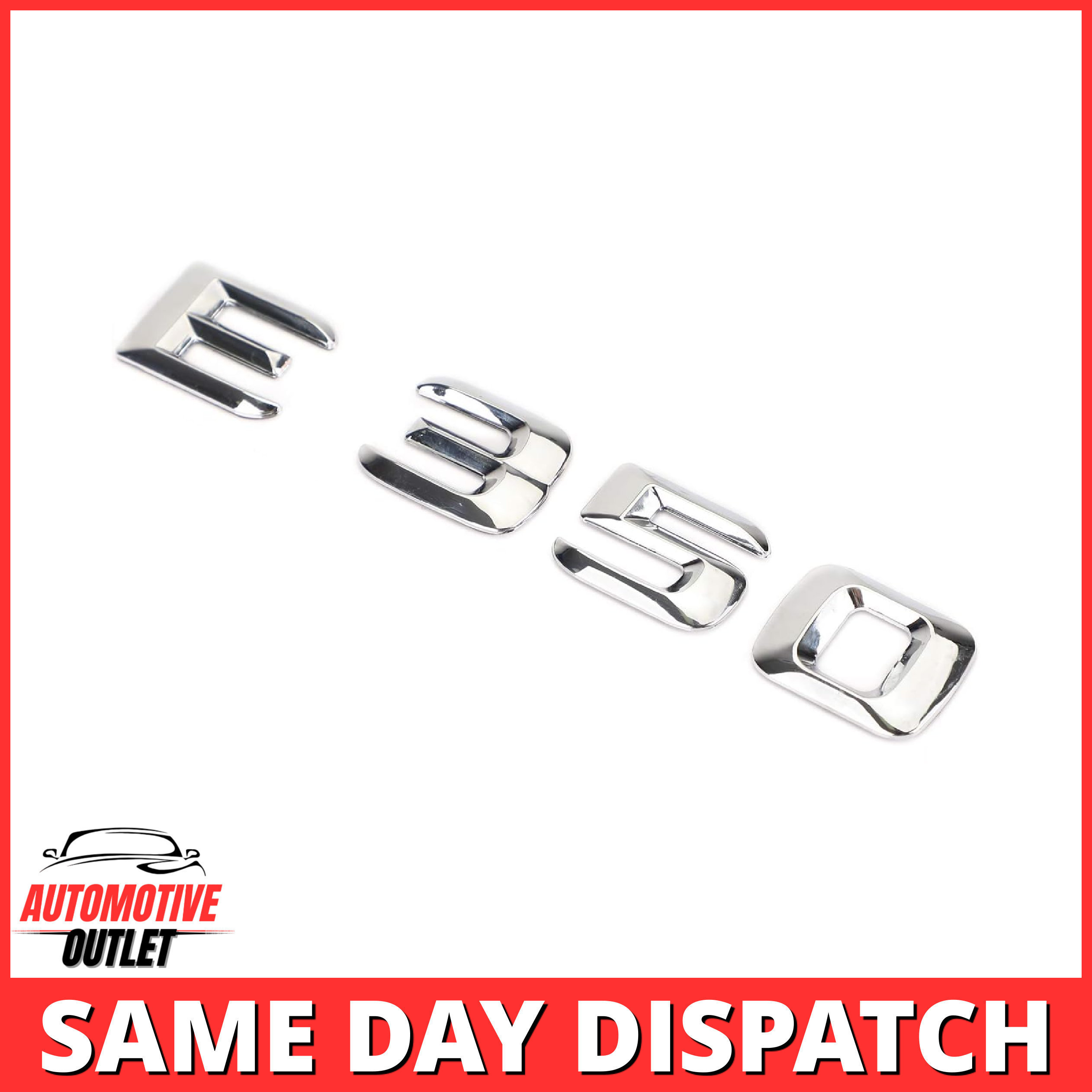 E350-CH Lettering Rear Boot Lid Trunk Badge Emblem For Mercedes-Benz E-Class, Chrome
