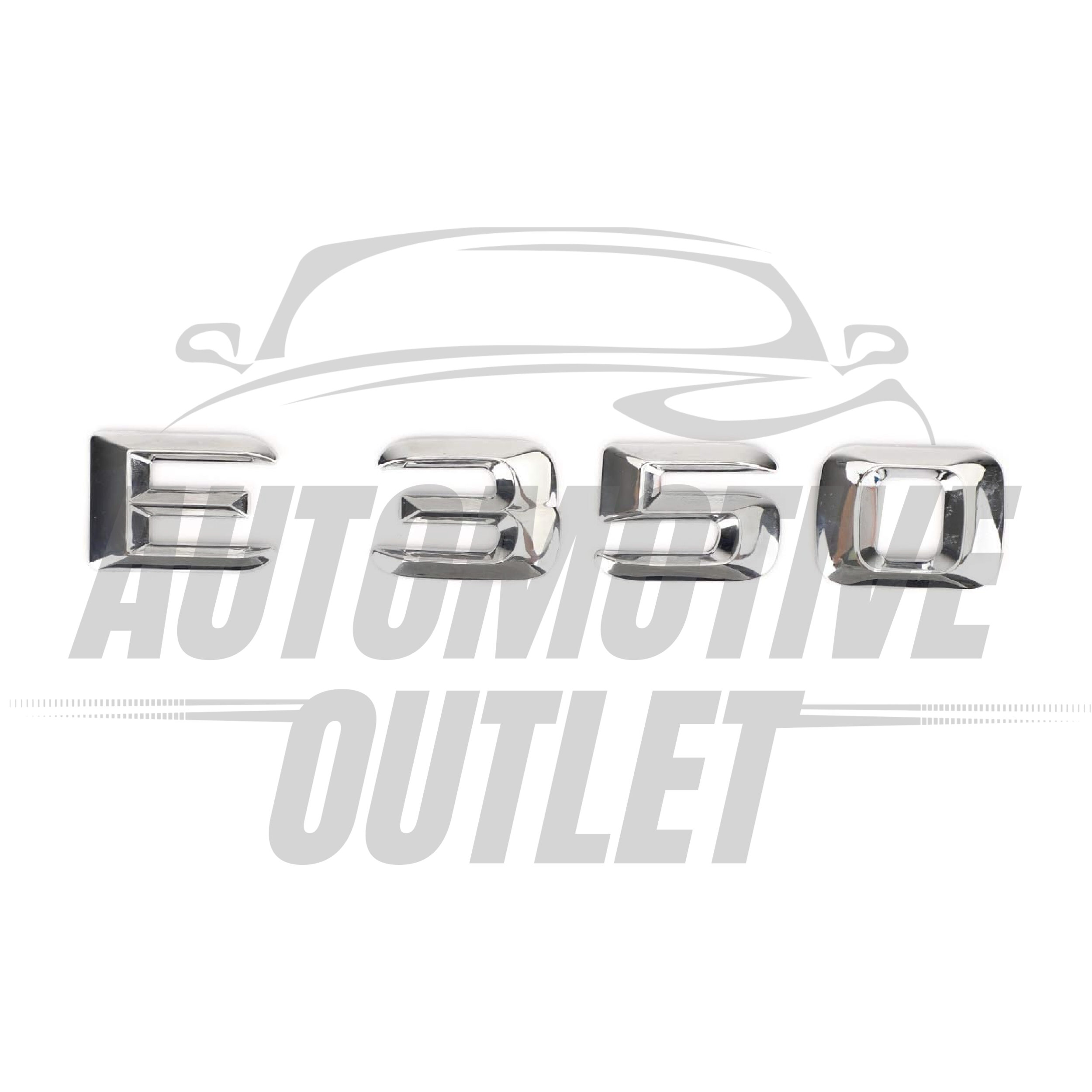 E350-CH Lettering Rear Boot Lid Trunk Badge Emblem For Mercedes-Benz E-Class, Chrome 2