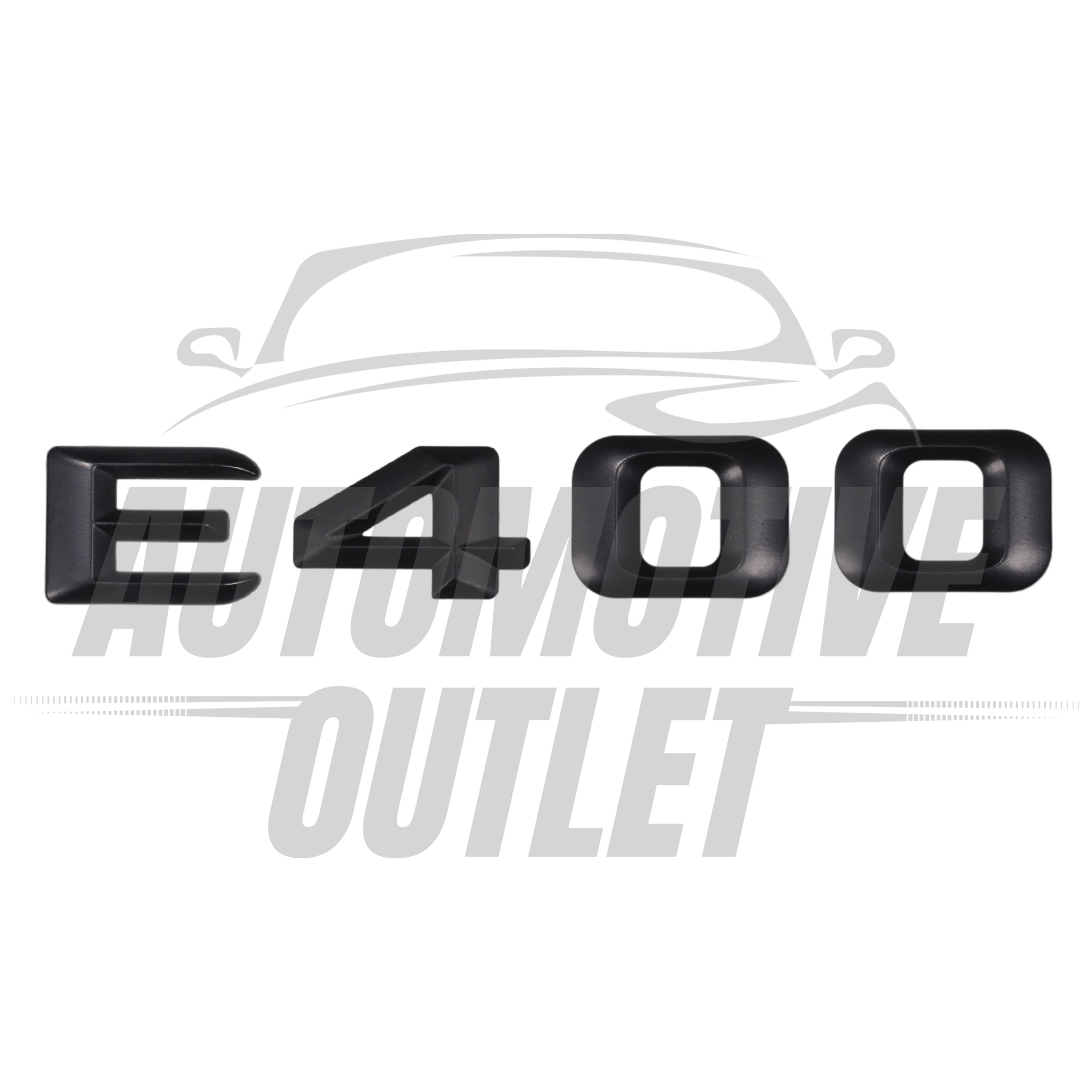E400-MB Lettering Rear Boot Lid Trunk Badge Emblem For Mercedes-Benz E-Class, Matt Black 2