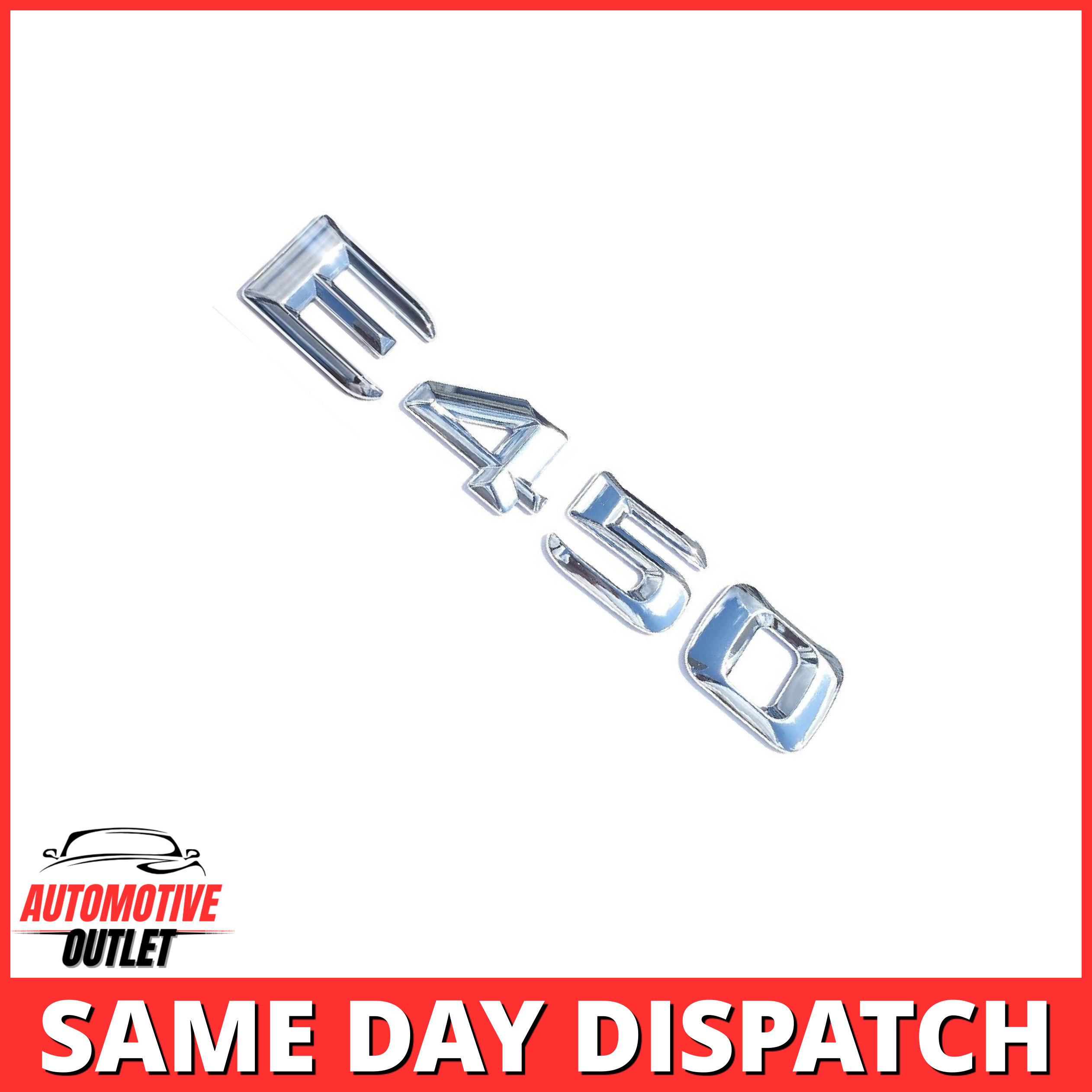 E450-CH Lettering Rear Boot Lid Trunk Badge Emblem For Mercedes-Benz E-Class, Chrome