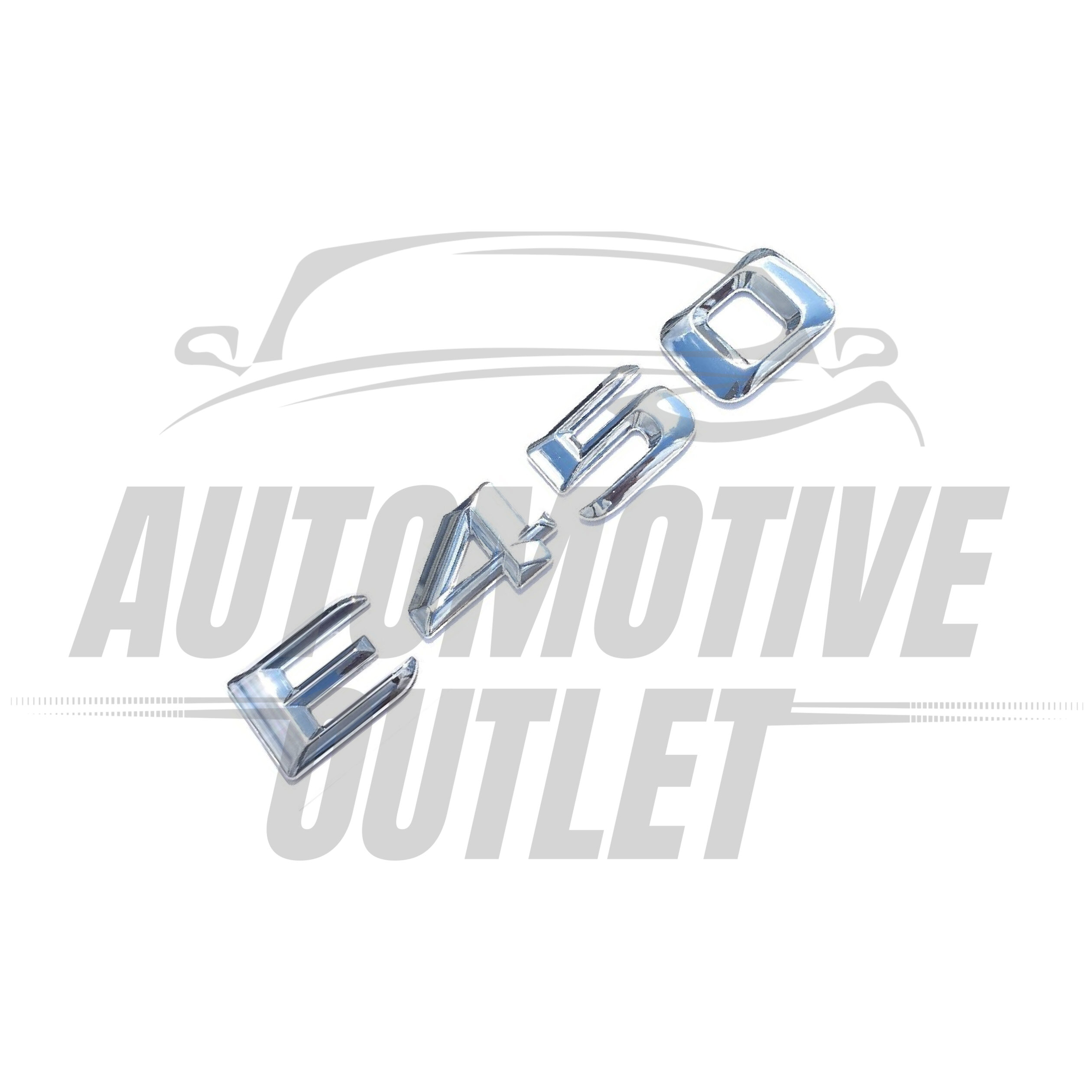E450-CH Lettering Rear Boot Lid Trunk Badge Emblem For Mercedes-Benz E-Class, Chrome 3