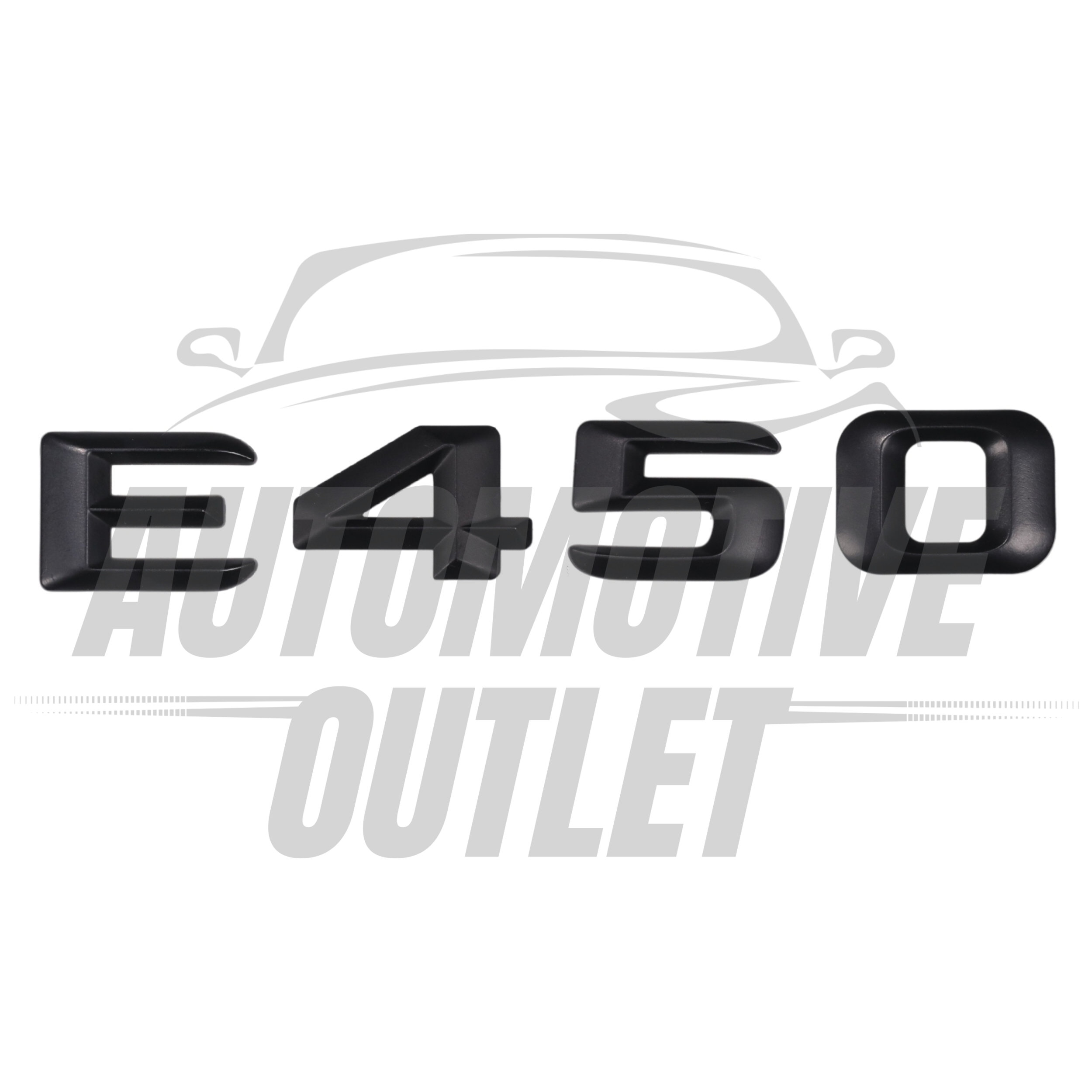 E450-MB Lettering Rear Boot Lid Trunk Badge Emblem For Mercedes-Benz E-Class, Matt Black 2