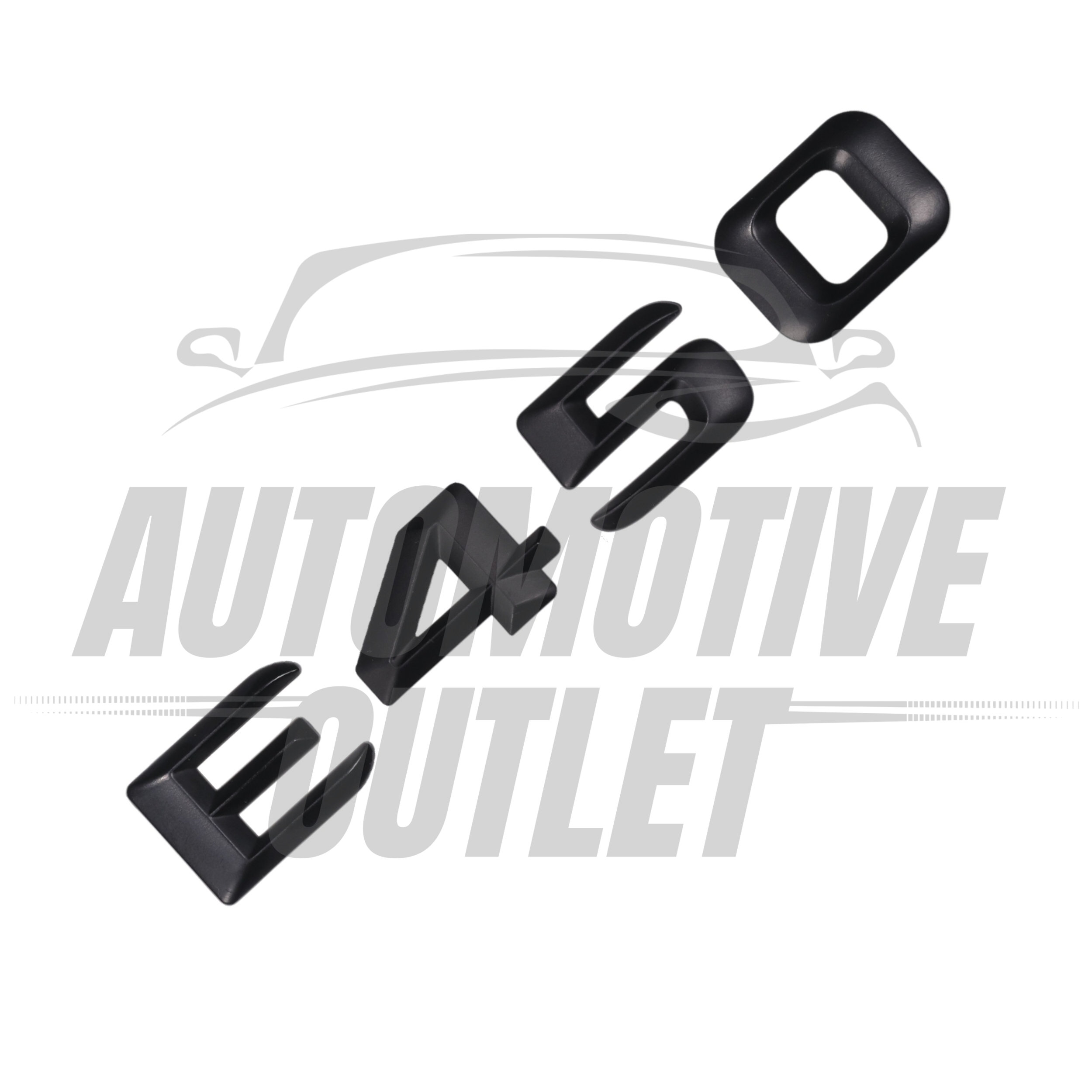 E450-MB Lettering Rear Boot Lid Trunk Badge Emblem For Mercedes-Benz E-Class, Matt Black 3