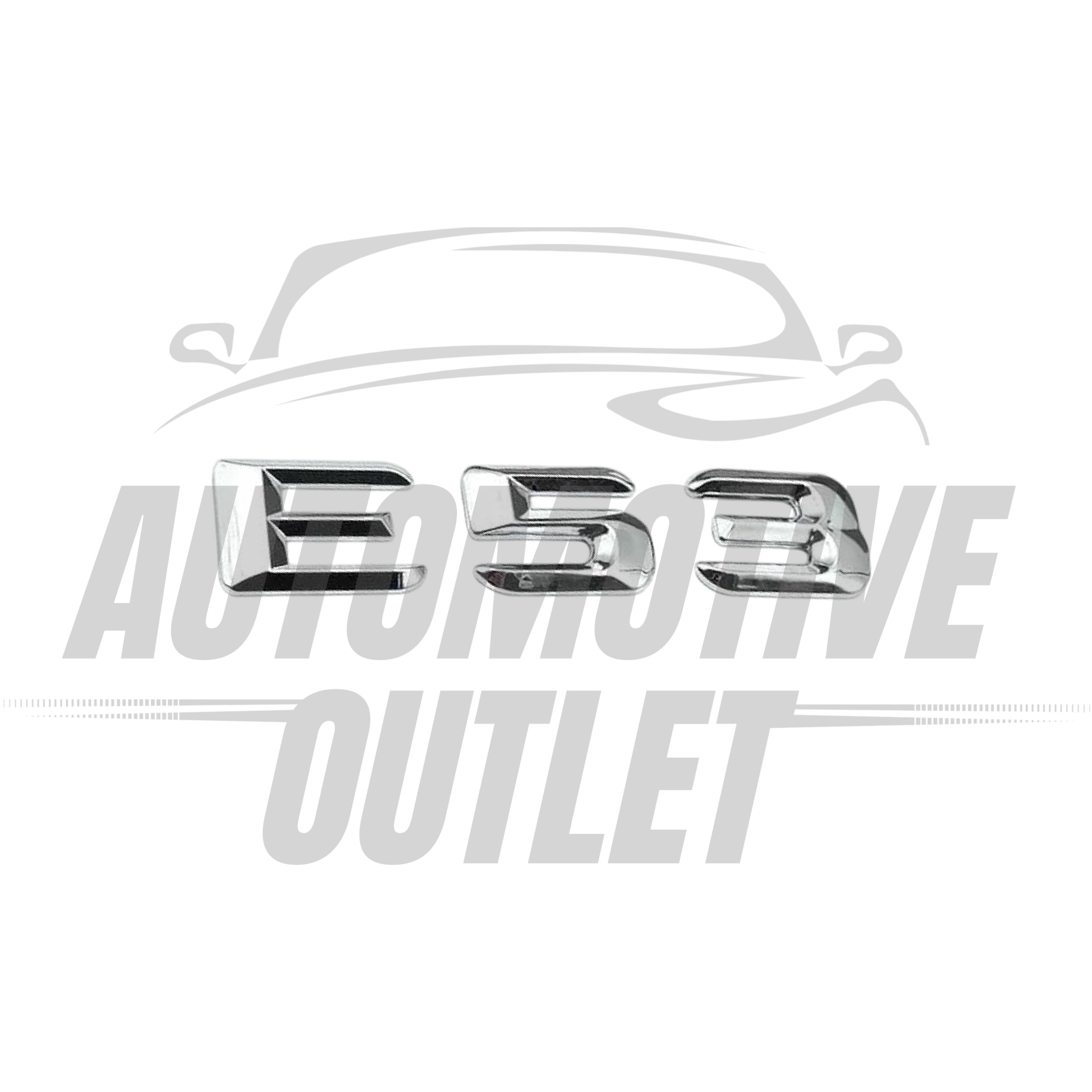 E53-CH Lettering Rear Boot Lid Trunk Badge Emblem For Mercedes-Benz E-Class, Chrome 2