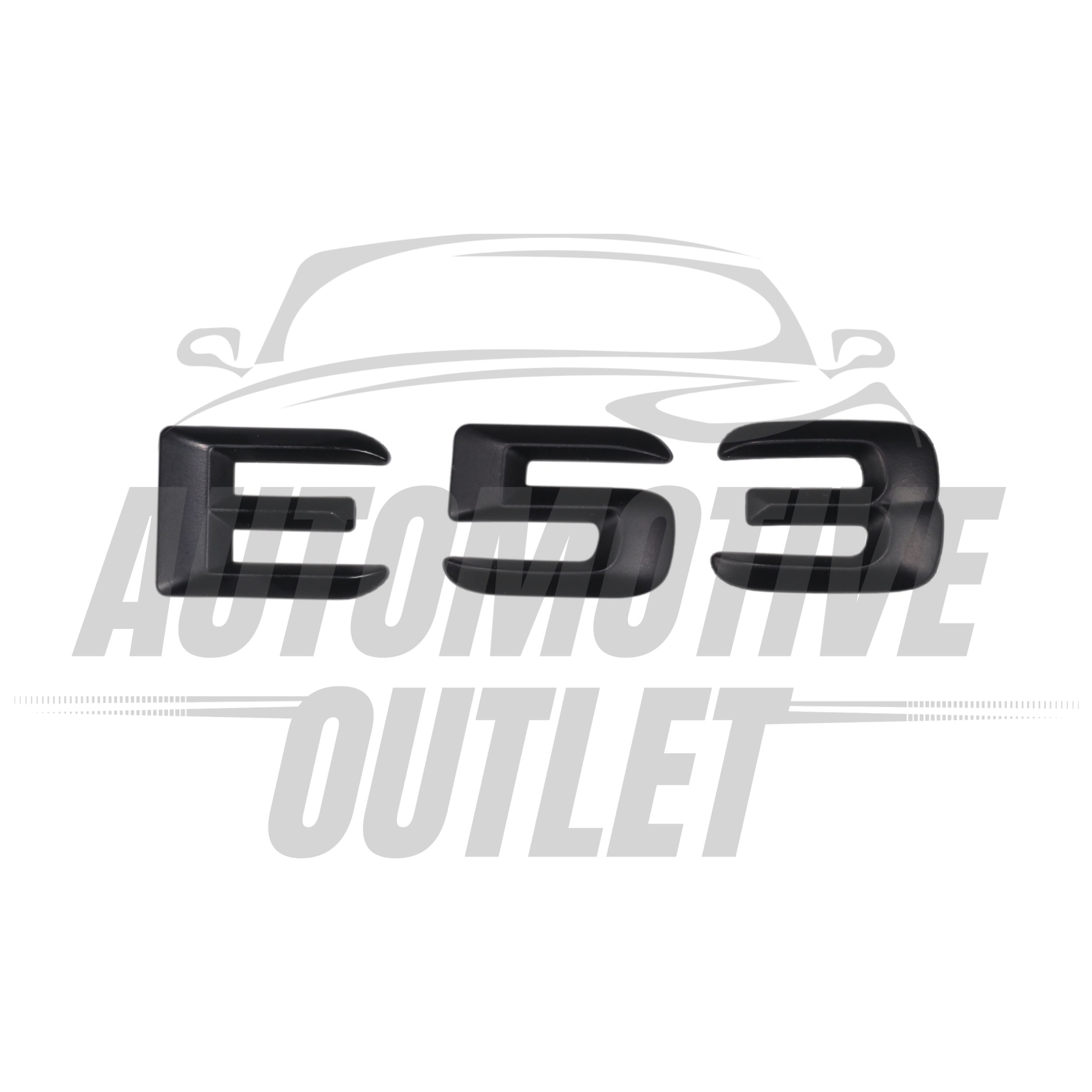 E53-MB Lettering Rear Boot Lid Trunk Badge Emblem For Mercedes-Benz E-Class, Matt Black 2