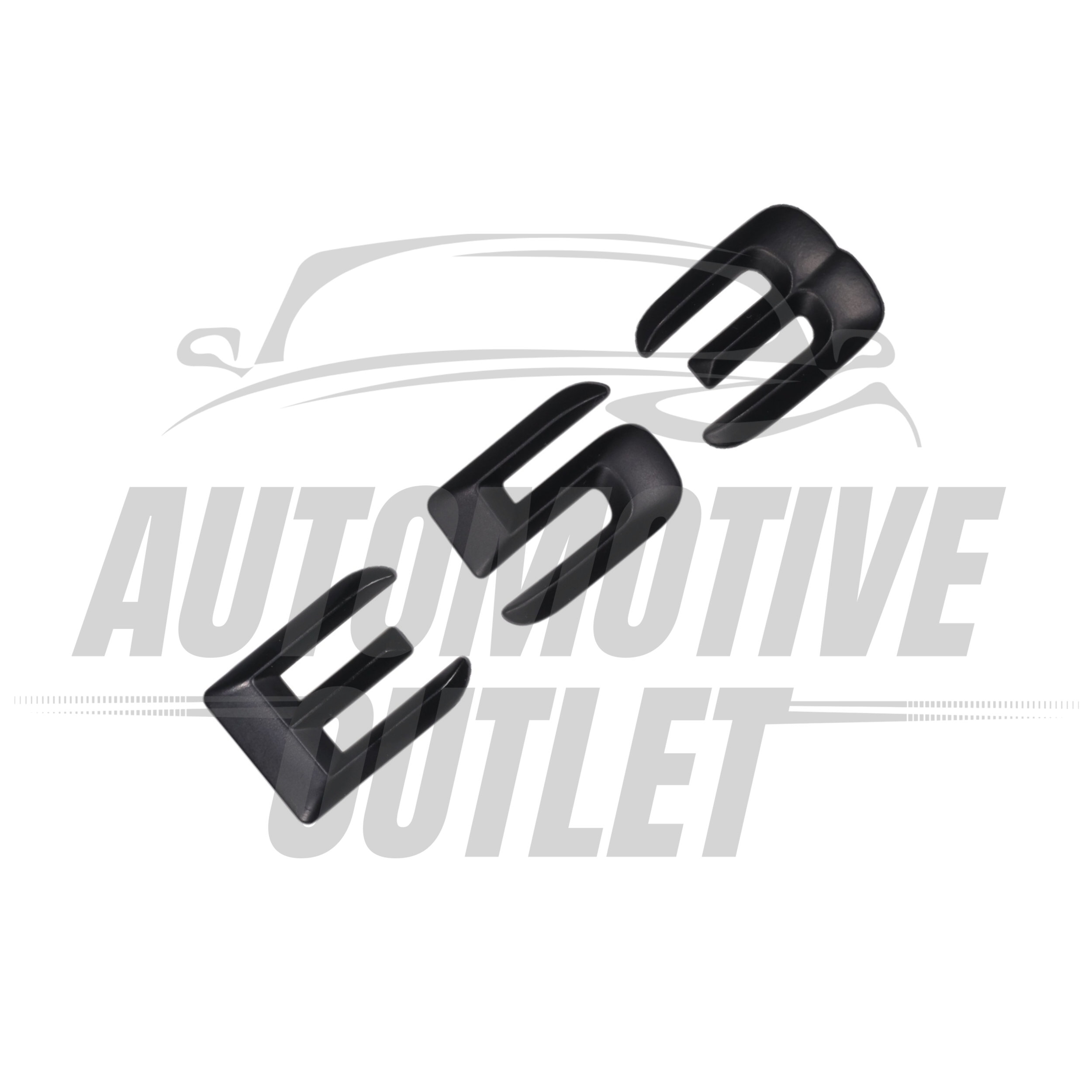 E53-MB Lettering Rear Boot Lid Trunk Badge Emblem For Mercedes-Benz E-Class, Matt Black 3