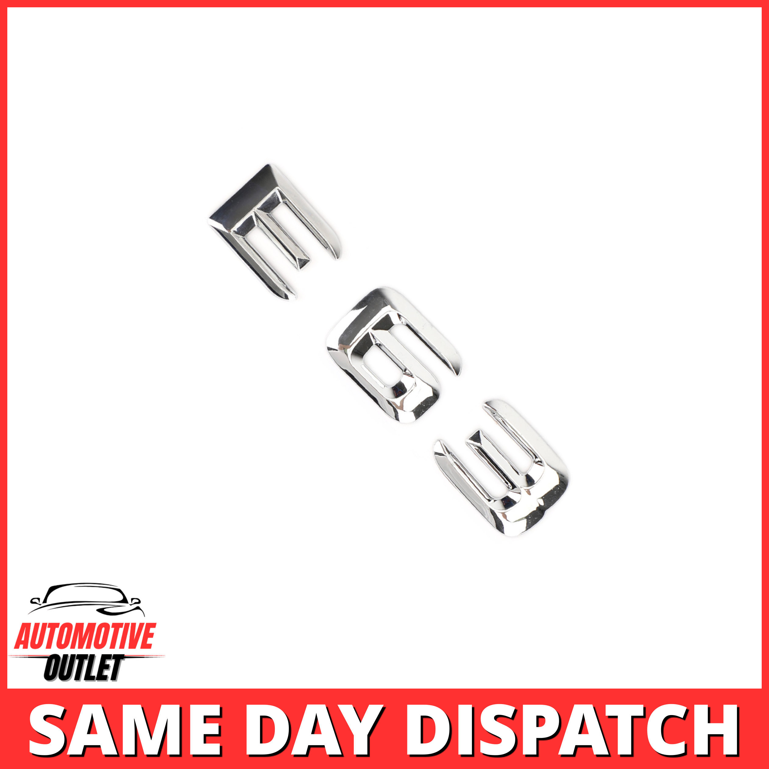 E63-CH Lettering Rear Boot Lid Trunk Badge Emblem For Mercedes-Benz E-Class, Chrome