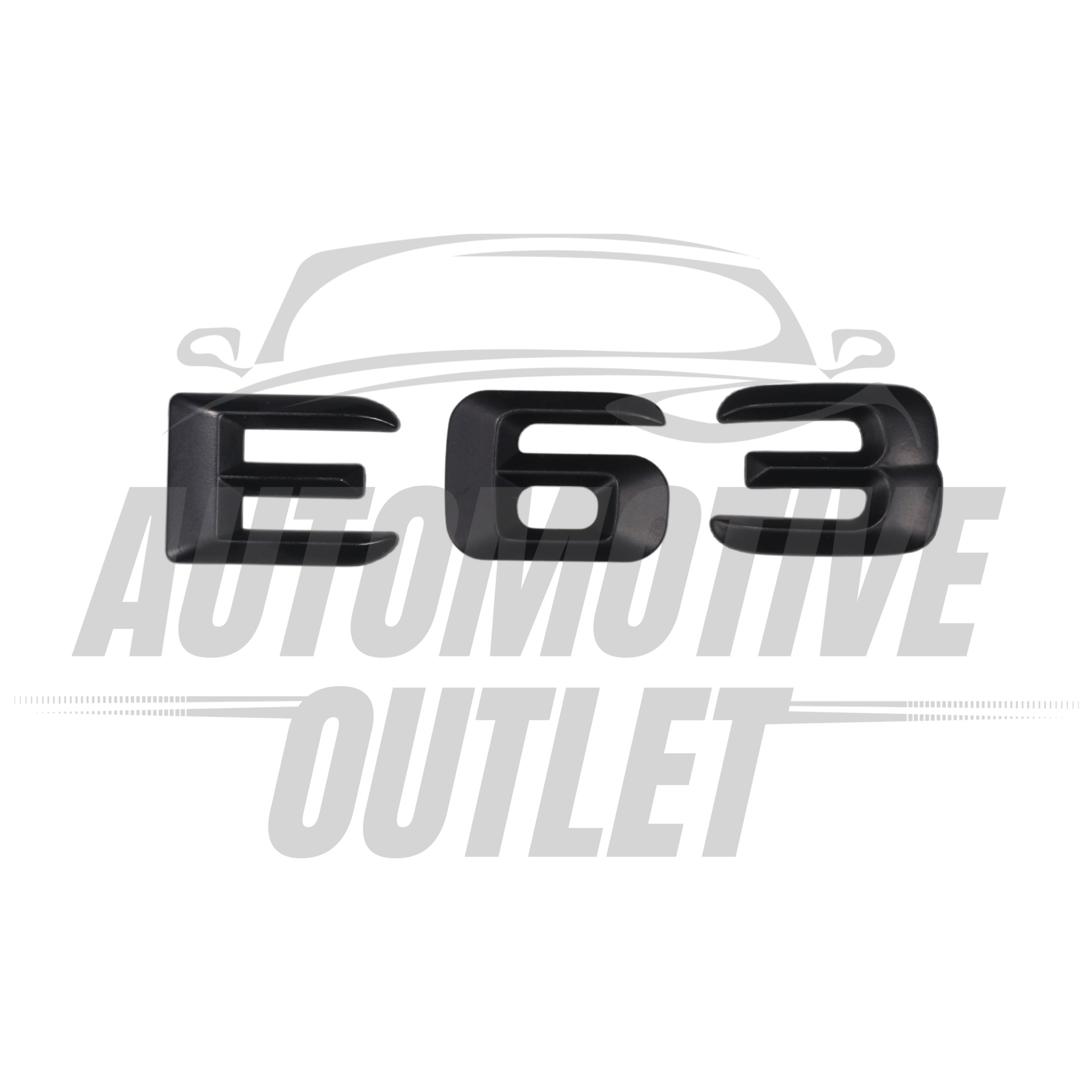 E63-MB Lettering Rear Boot Lid Trunk Badge Emblem For Mercedes-Benz E-Class, Matt Black 2