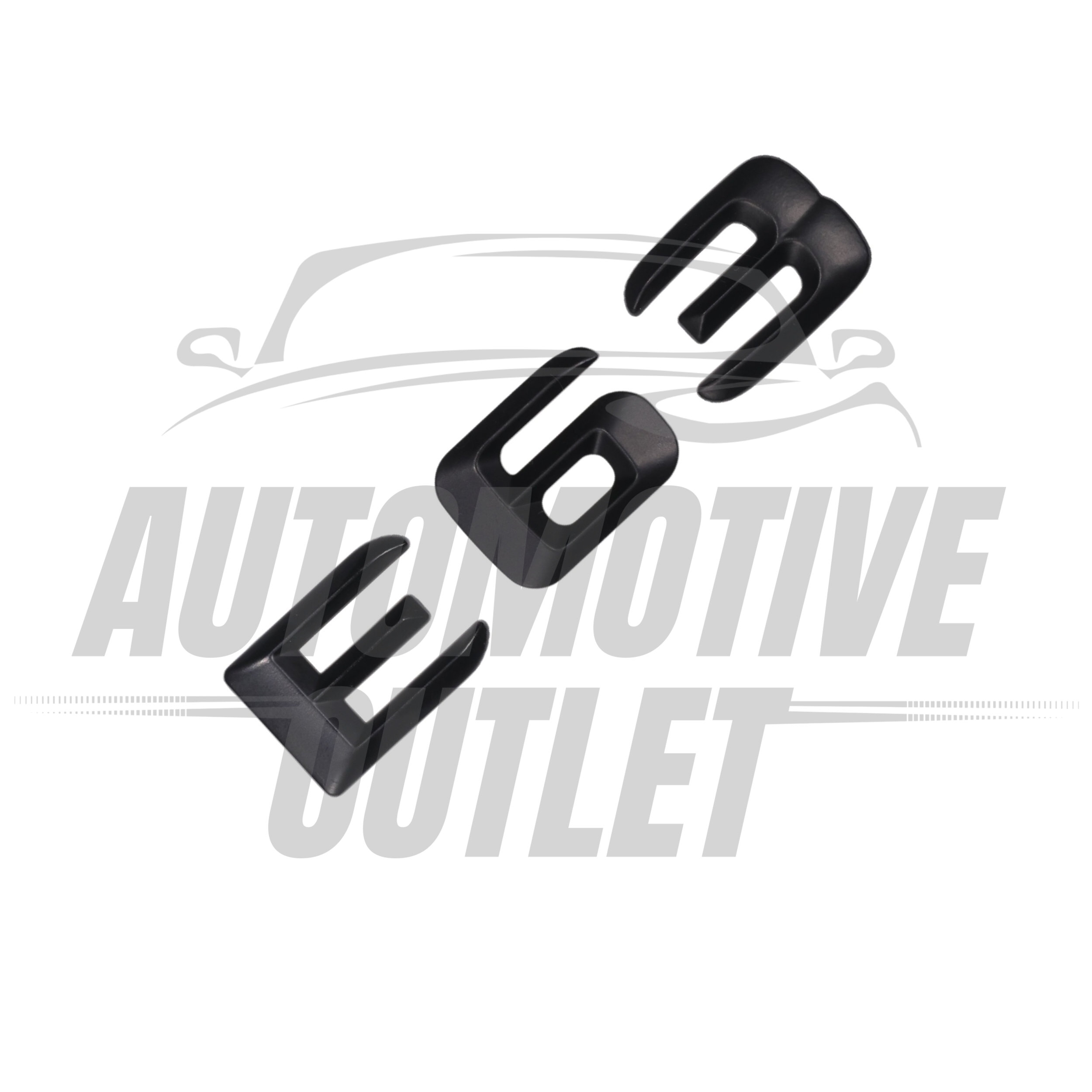 E63-MB Lettering Rear Boot Lid Trunk Badge Emblem For Mercedes-Benz E-Class, Matt Black 3