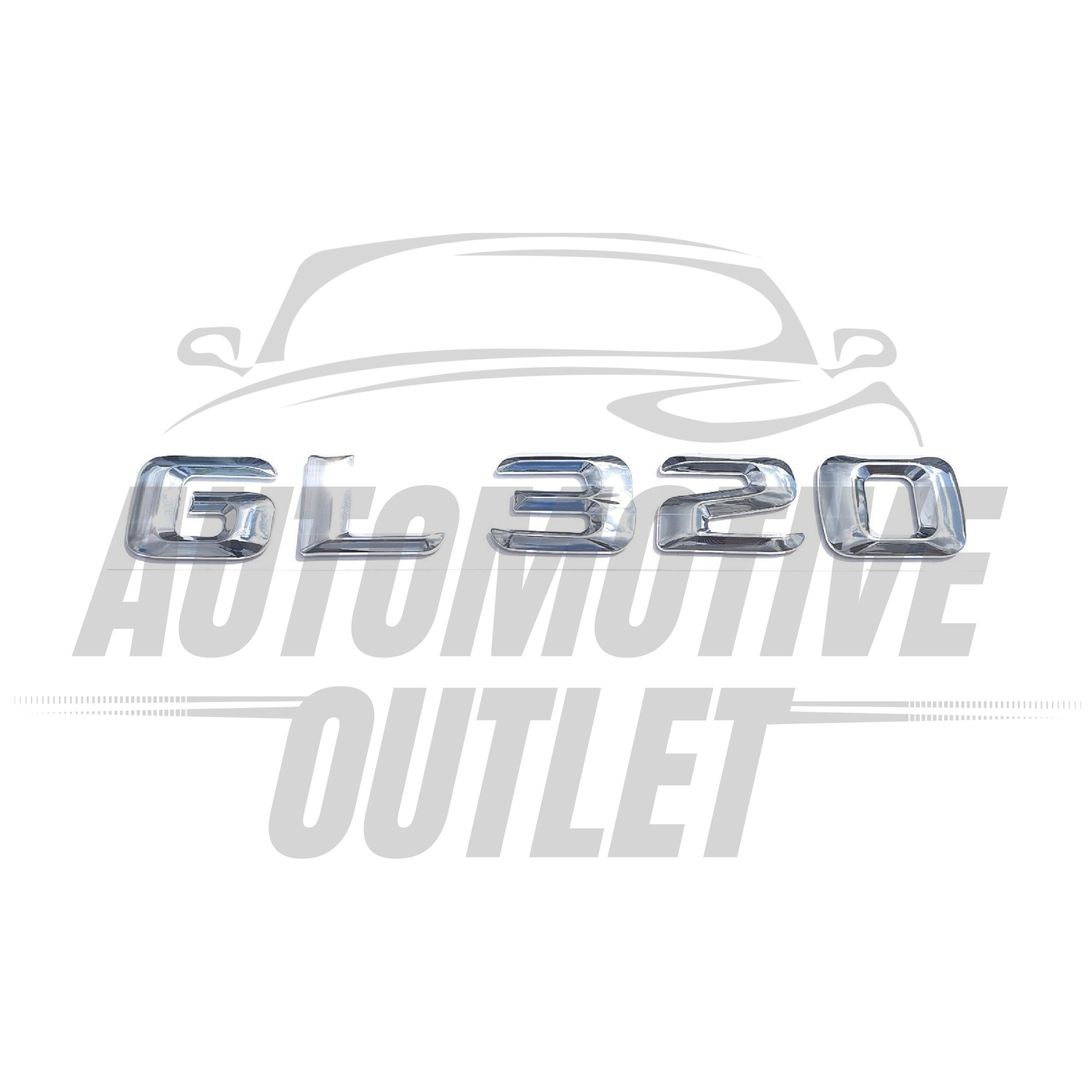 GL320-CH Lettering Rear Boot Lid Trunk Badge Emblem For Mercedes-Benz GL, Chrome 2