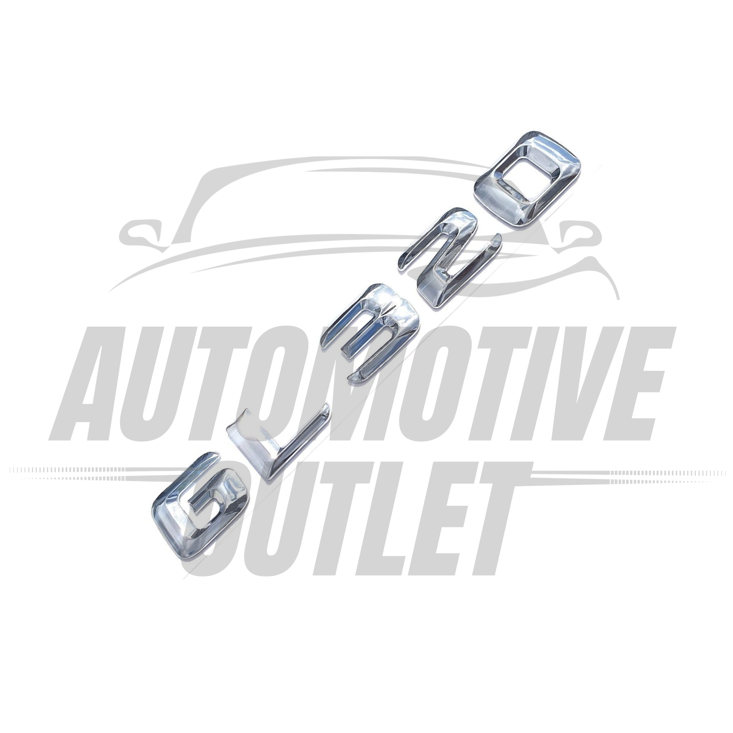 GL320-CH Lettering Rear Boot Lid Trunk Badge Emblem For Mercedes-Benz GL, Chrome 3