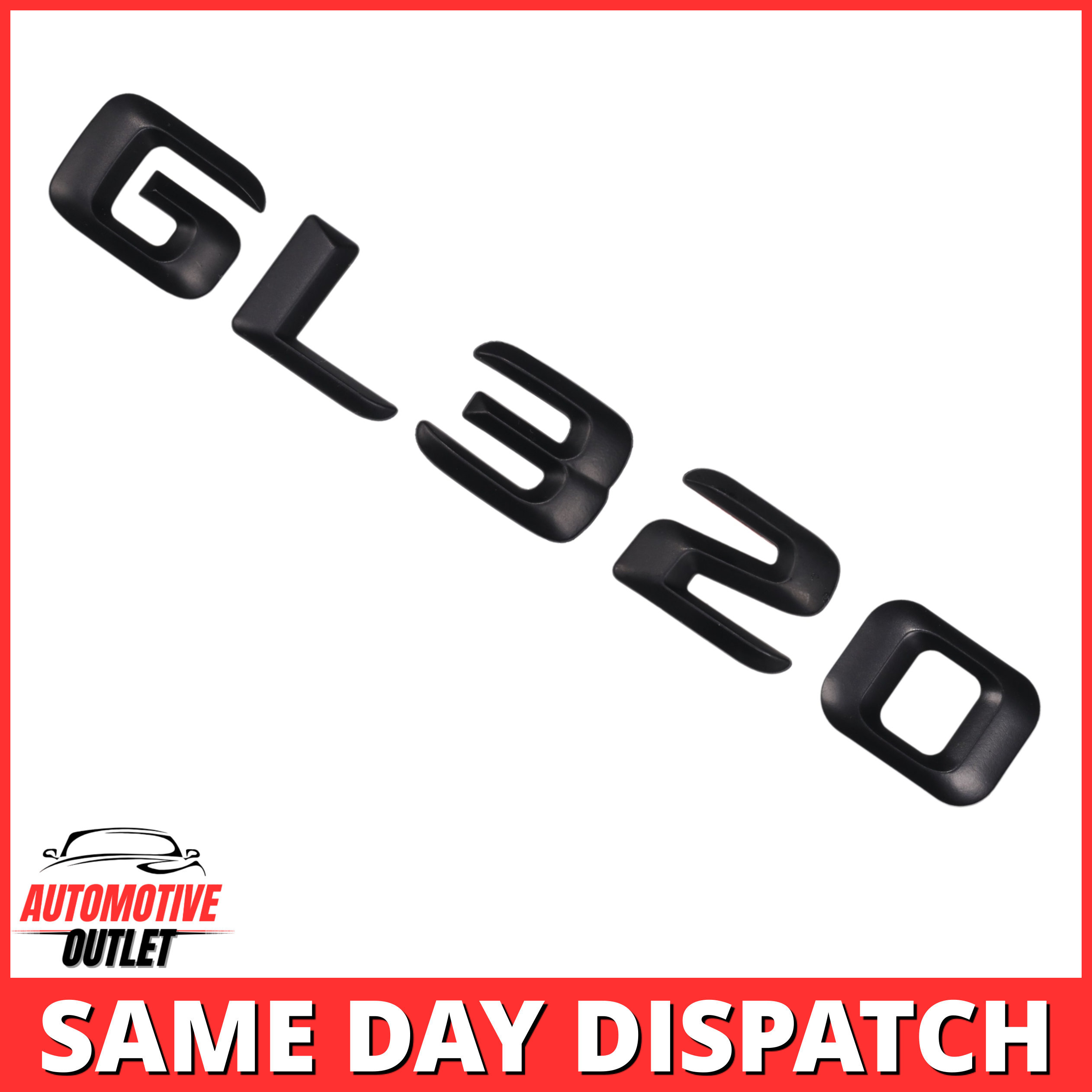 GL320-MB Lettering Rear Boot Lid Trunk Badge Emblem For Mercedes-Benz GL, Matt Black