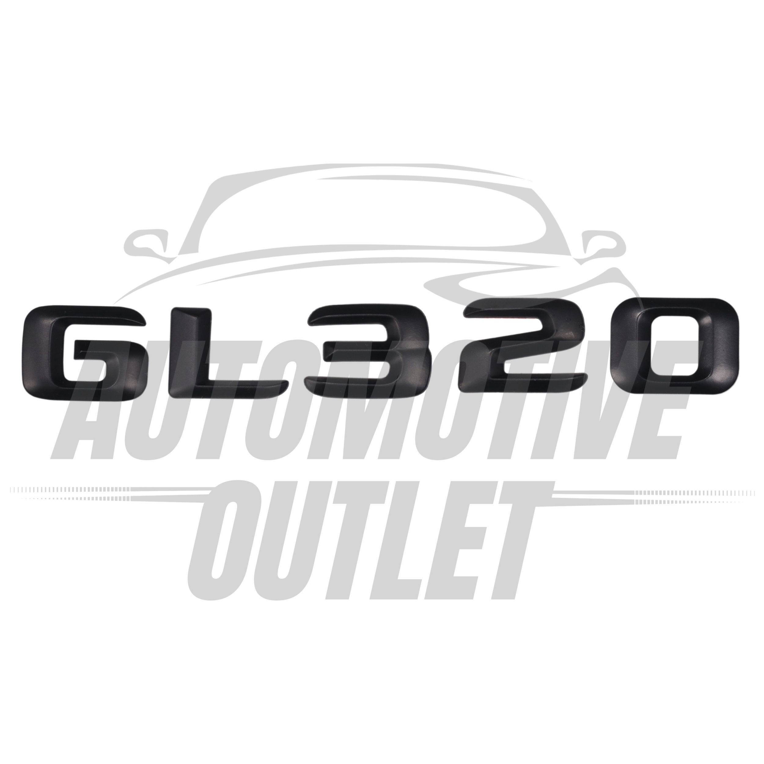 GL320-MB Lettering Rear Boot Lid Trunk Badge Emblem For Mercedes-Benz GL, Matt Black 2