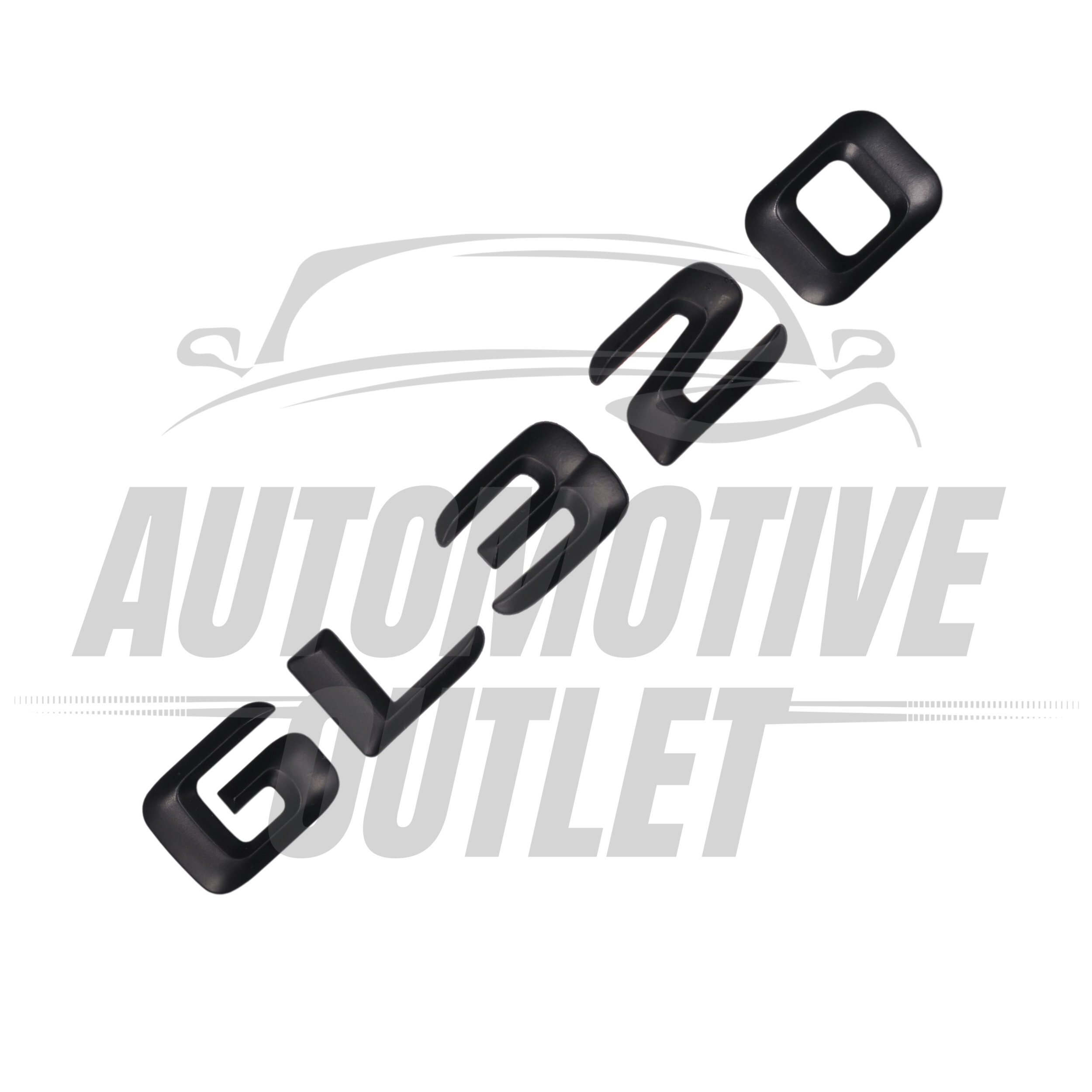 GL320-MB Lettering Rear Boot Lid Trunk Badge Emblem For Mercedes-Benz GL, Matt Black 3