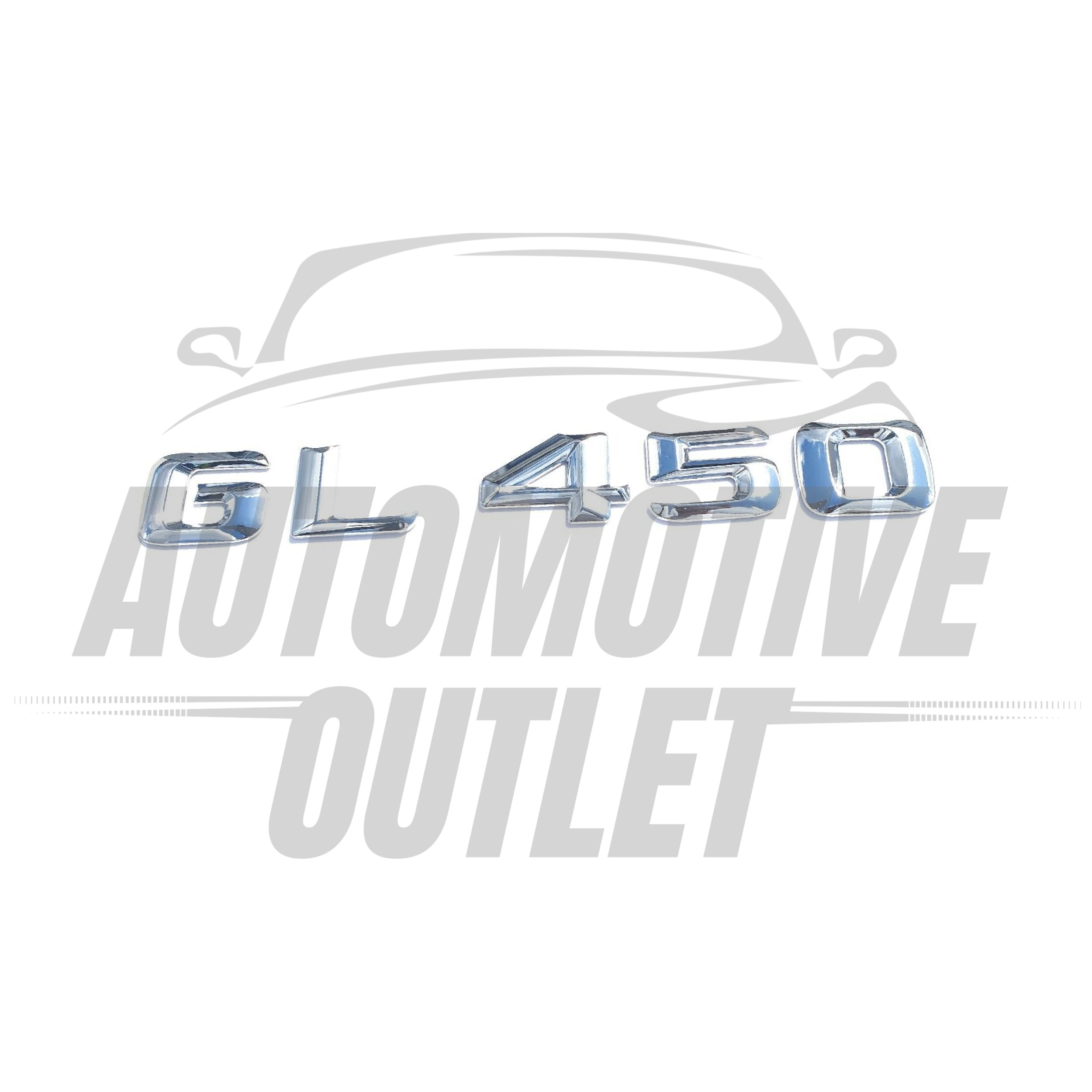 GL450-CH Lettering Rear Boot Lid Trunk Badge Emblem For Mercedes-Benz GL, Chrome 2