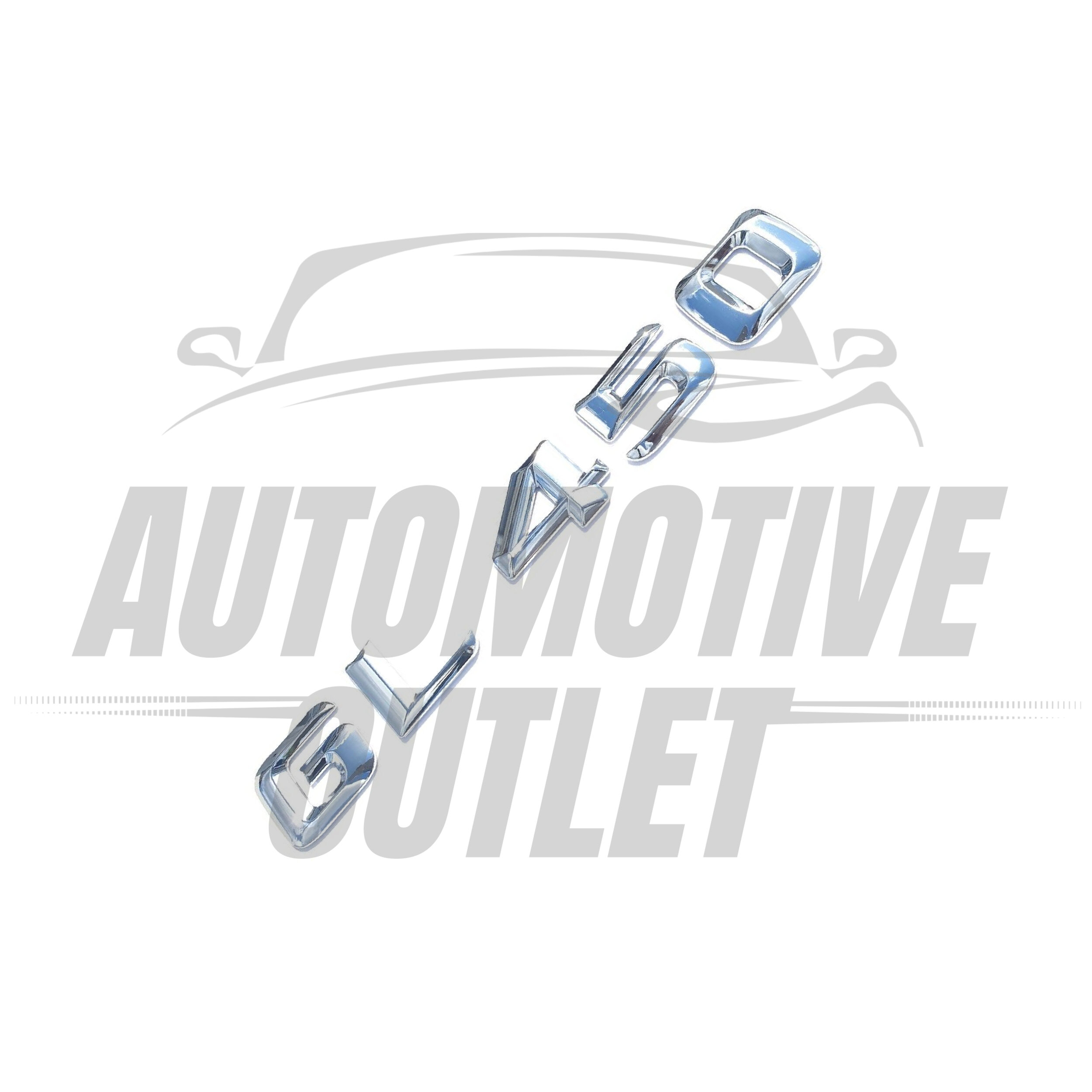 GL450-CH Lettering Rear Boot Lid Trunk Badge Emblem For Mercedes-Benz GL, Chrome 3