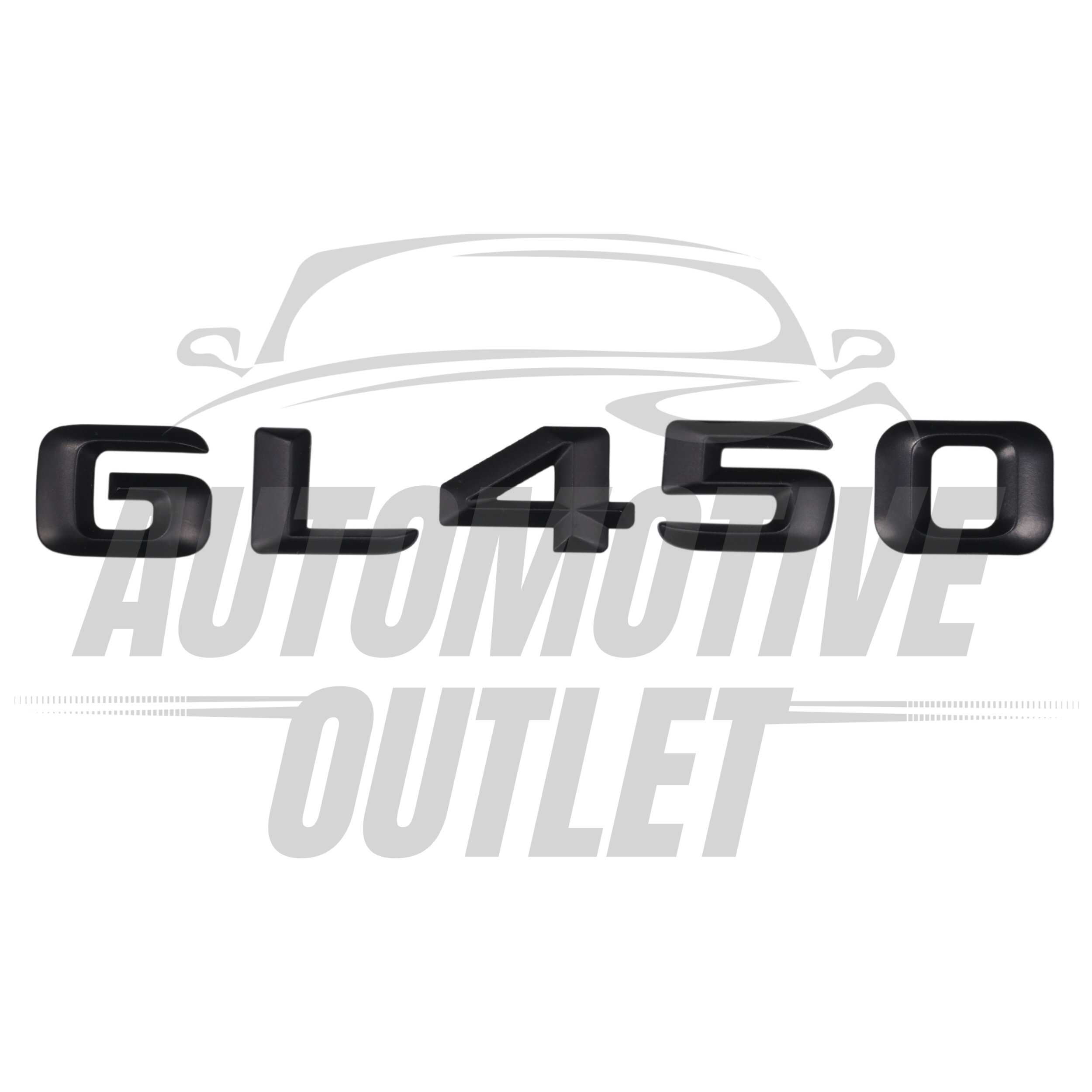 GL450-MB Lettering Rear Boot Lid Trunk Badge Emblem For Mercedes-Benz GL, Matt Black 2