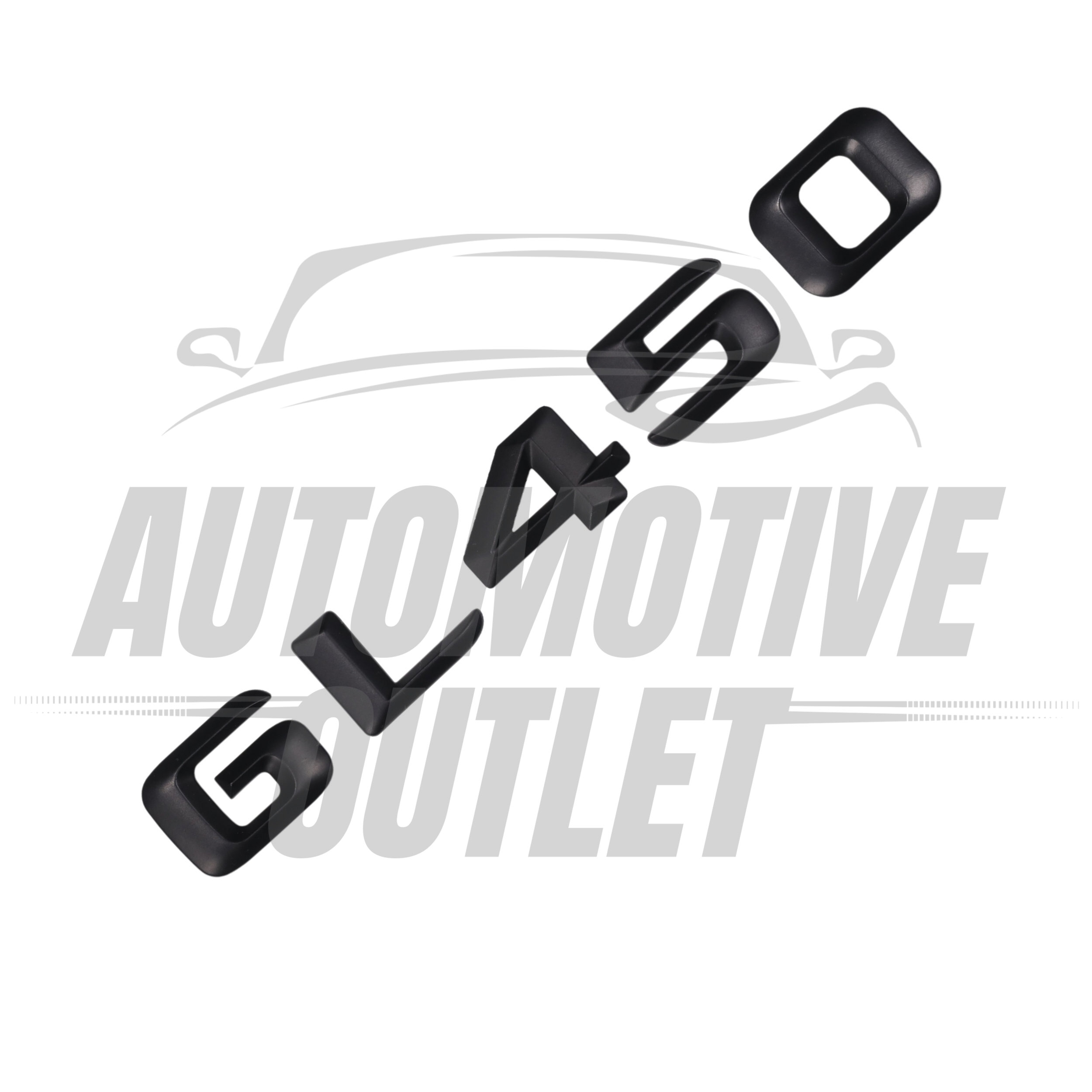 GL450-MB Lettering Rear Boot Lid Trunk Badge Emblem For Mercedes-Benz GL, Matt Black 3