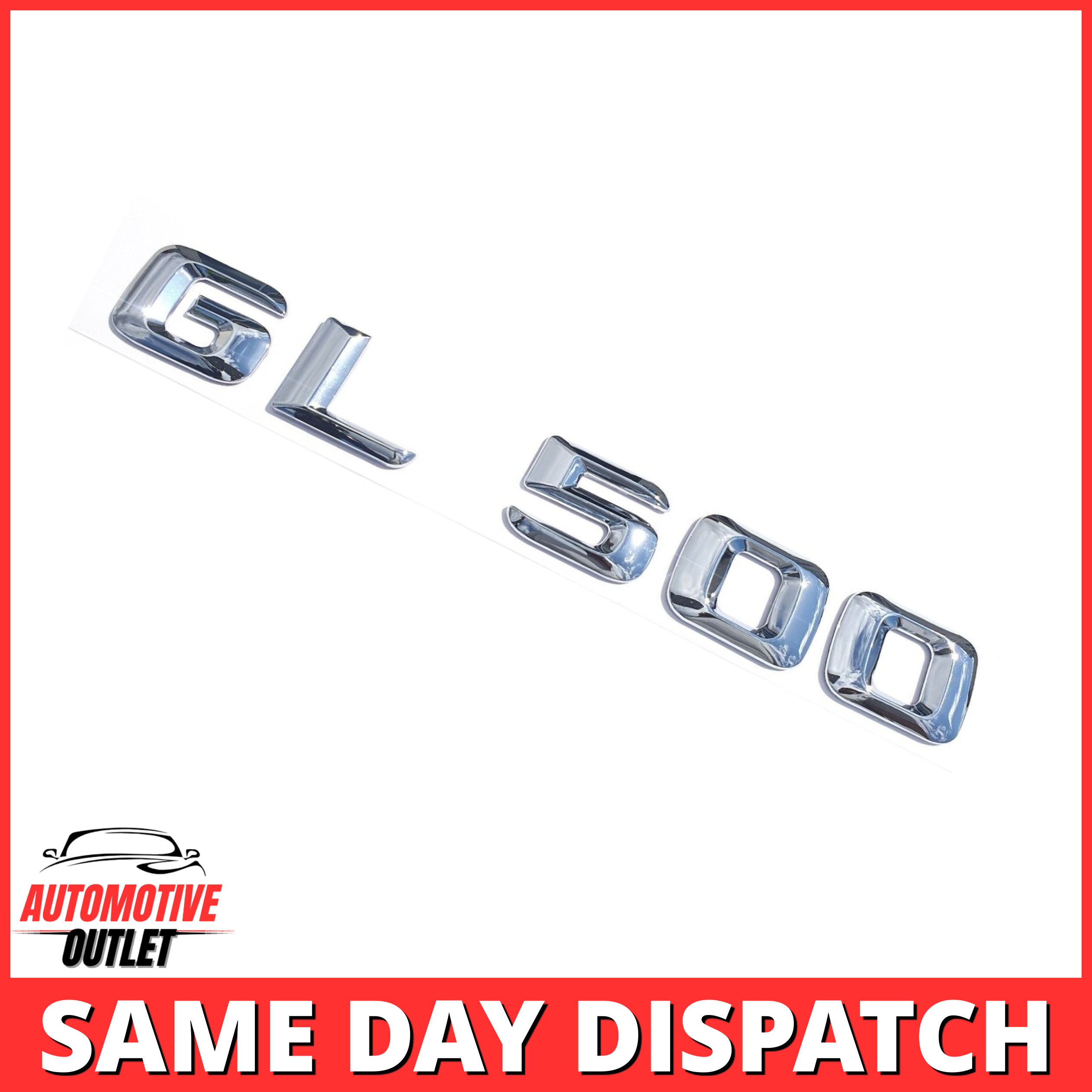 GL500-CH Lettering Rear Boot Lid Trunk Badge Emblem For Mercedes-Benz GL, Chrome