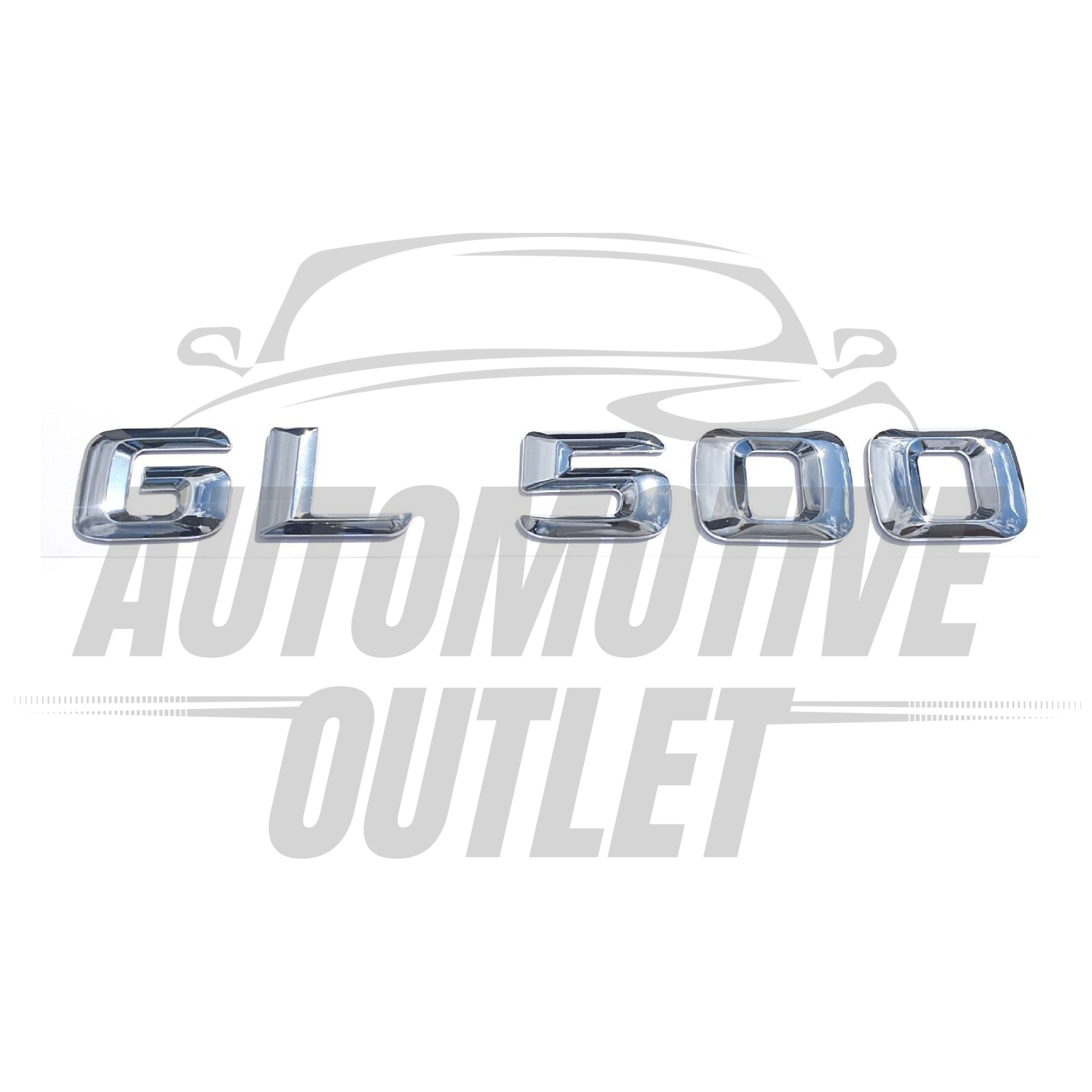 GL500-CH Lettering Rear Boot Lid Trunk Badge Emblem For Mercedes-Benz GL, Chrome 2
