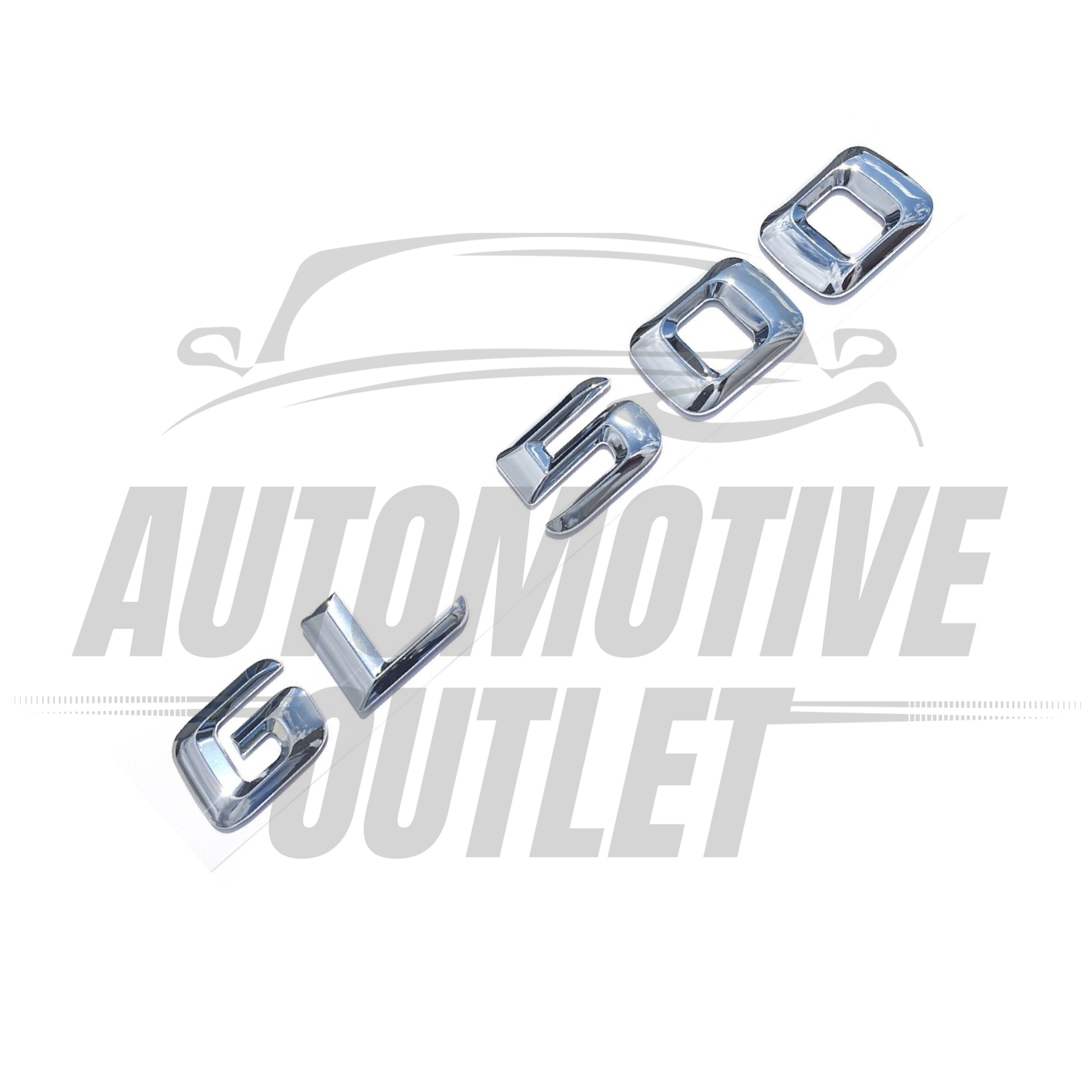 GL500-CH Lettering Rear Boot Lid Trunk Badge Emblem For Mercedes-Benz GL, Chrome 3