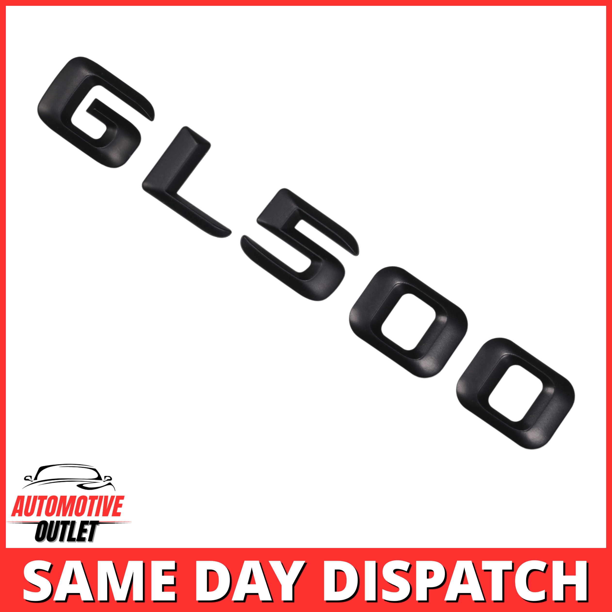 GL500-MB Lettering Rear Boot Lid Trunk Badge Emblem For Mercedes-Benz GL, Matt Black