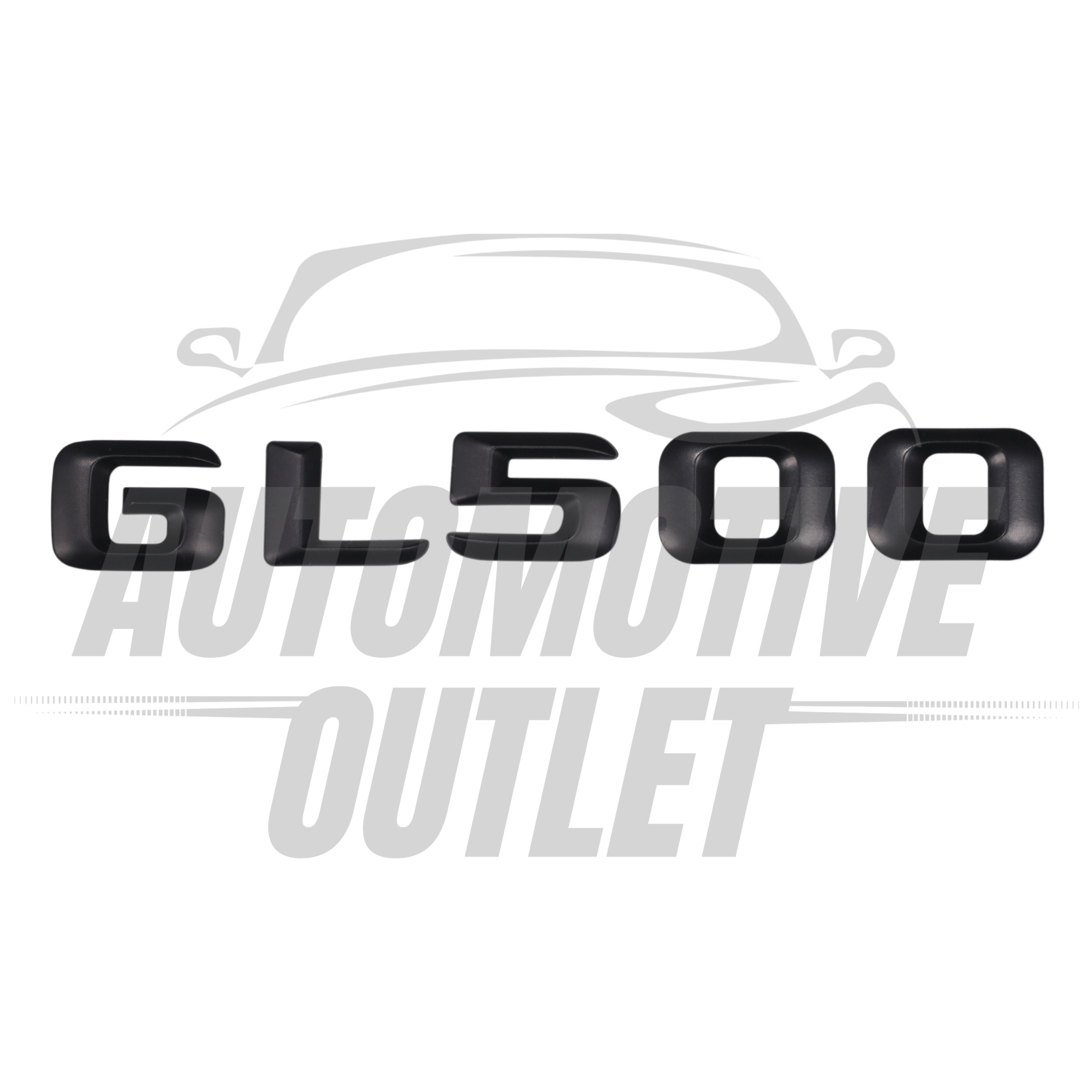 GL500-MB Lettering Rear Boot Lid Trunk Badge Emblem For Mercedes-Benz GL, Matt Black 2
