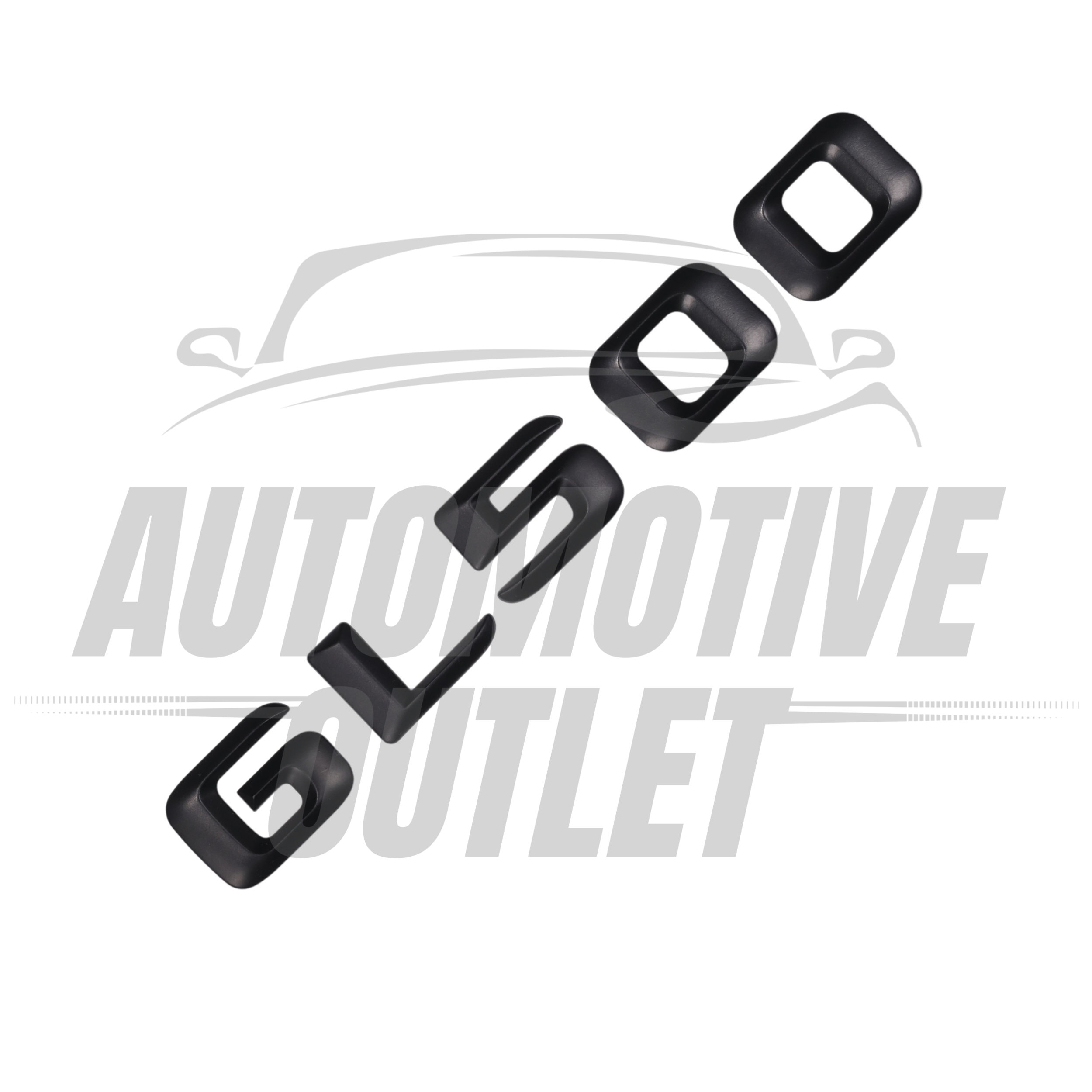 GL500-MB Lettering Rear Boot Lid Trunk Badge Emblem For Mercedes-Benz GL, Matt Black 3