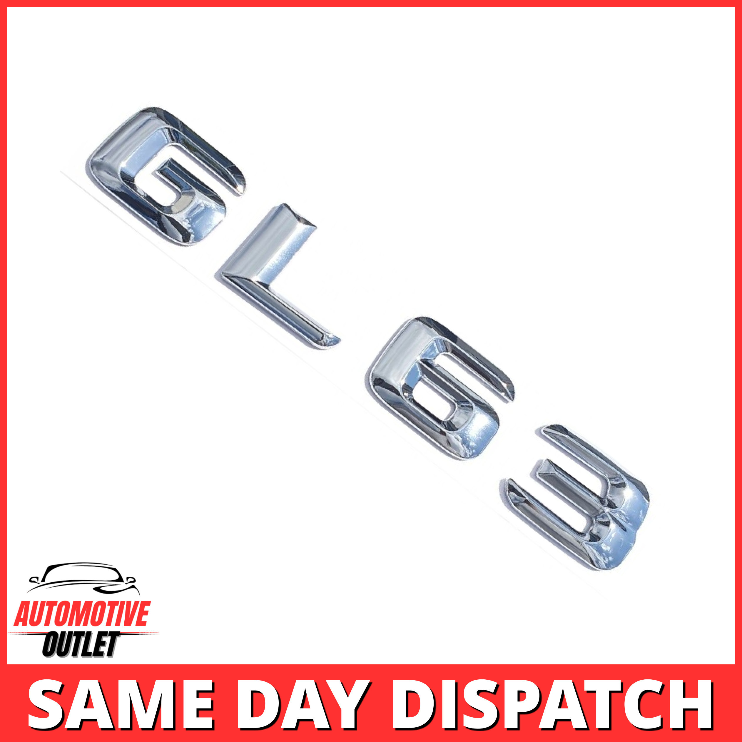 GL63-CH Lettering Rear Boot Lid Trunk Badge Emblem For Mercedes-Benz GL, Chrome
