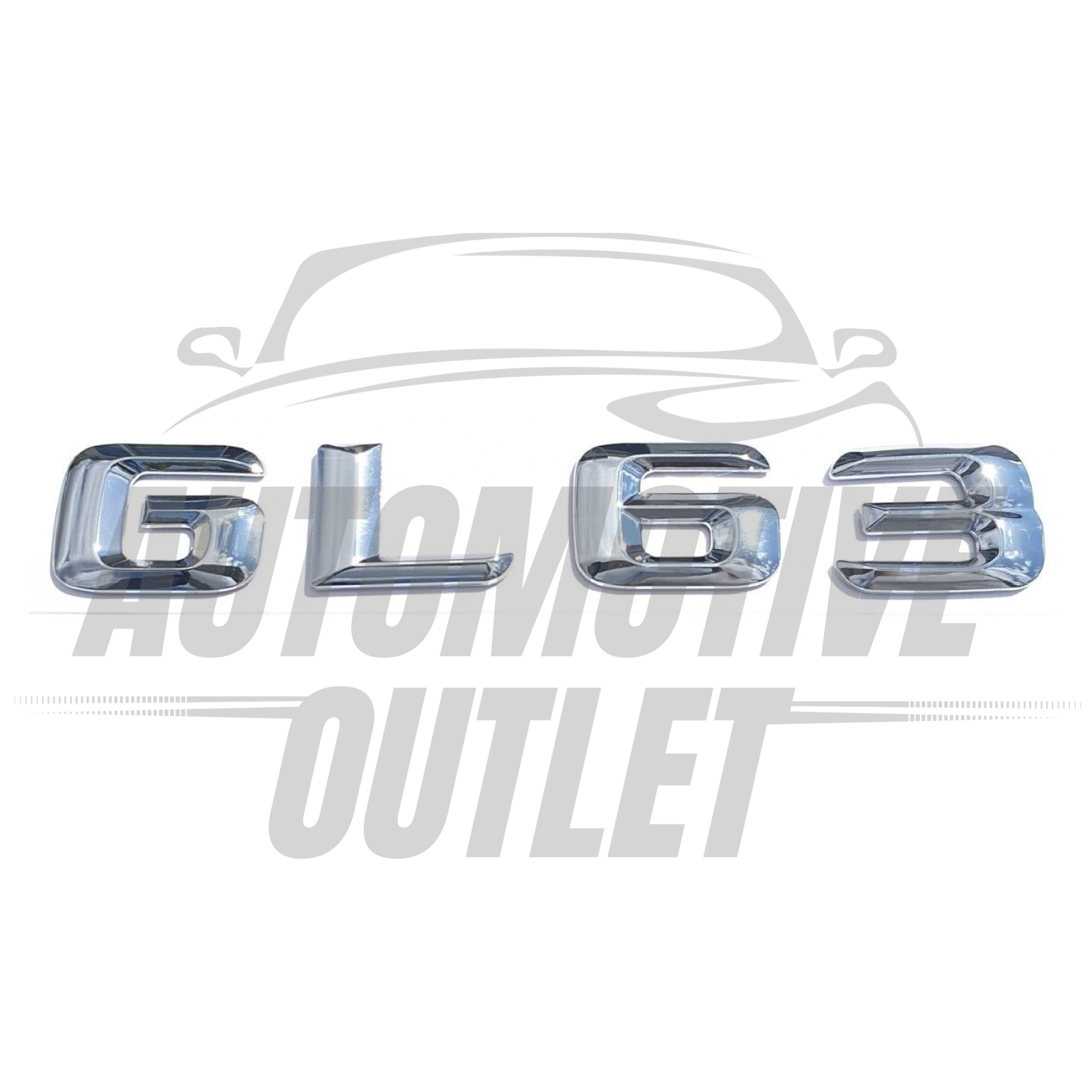 GL63-CH Lettering Rear Boot Lid Trunk Badge Emblem For Mercedes-Benz GL, Chrome 2