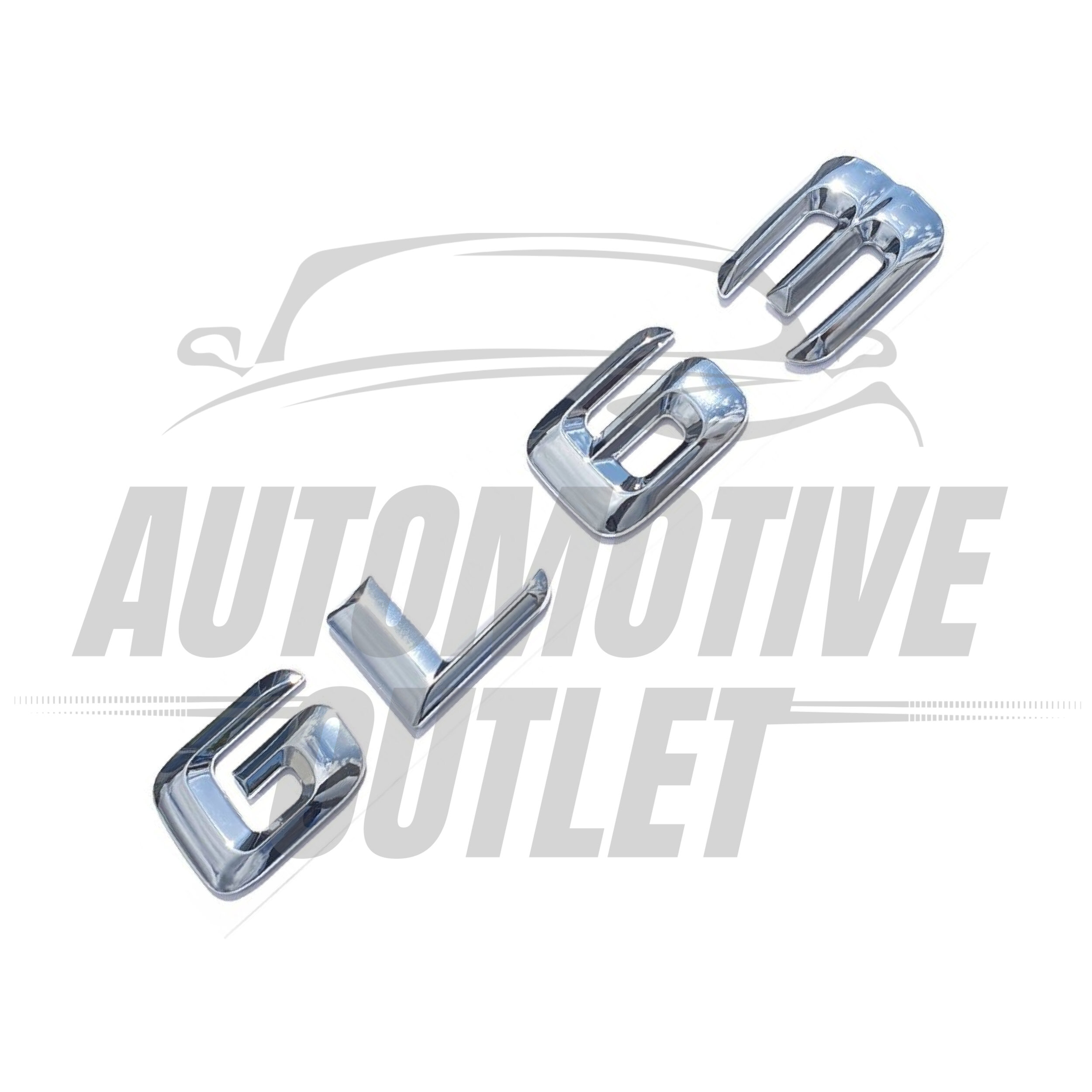 GL63-CH Lettering Rear Boot Lid Trunk Badge Emblem For Mercedes-Benz GL, Chrome 3