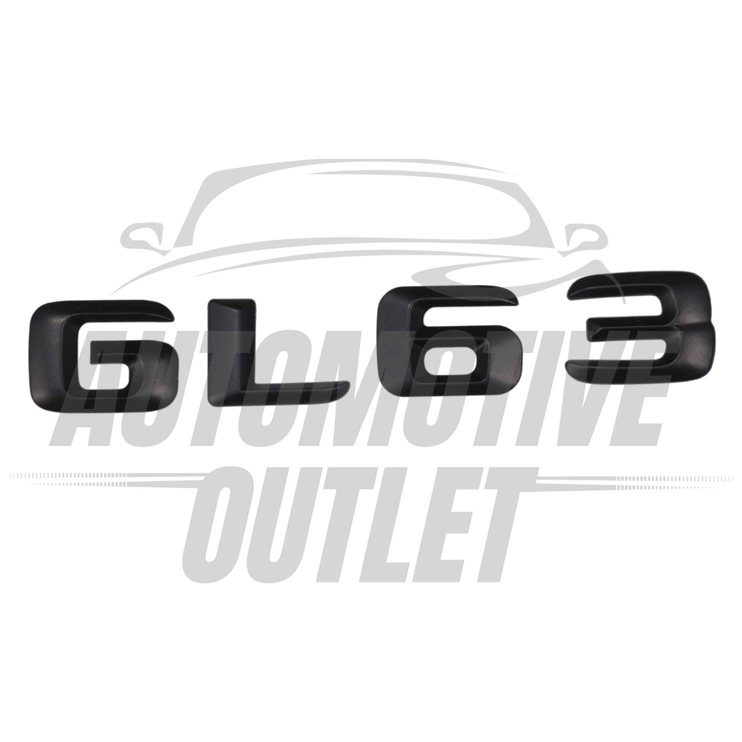 GL63-MB Lettering Rear Boot Lid Trunk Badge Emblem For Mercedes-Benz GL, Matt Black 2