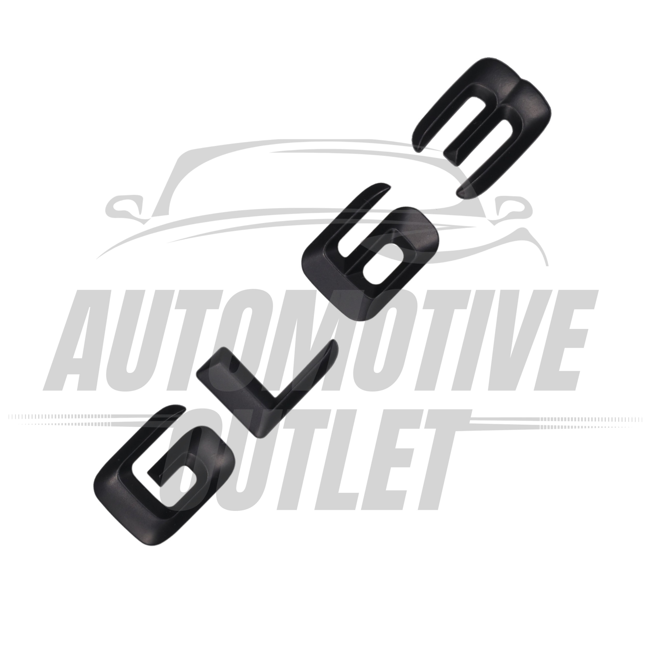 GL63-MB Lettering Rear Boot Lid Trunk Badge Emblem For Mercedes-Benz GL, Matt Black 3