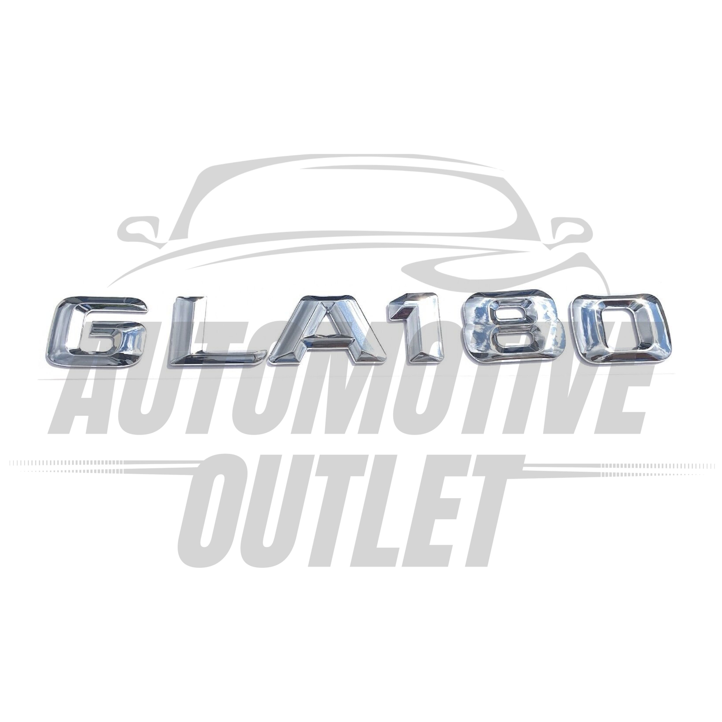GLA180-CH Lettering Rear Boot Lid Trunk Badge Emblem For Mercedes-Benz GLA, Chrome 2