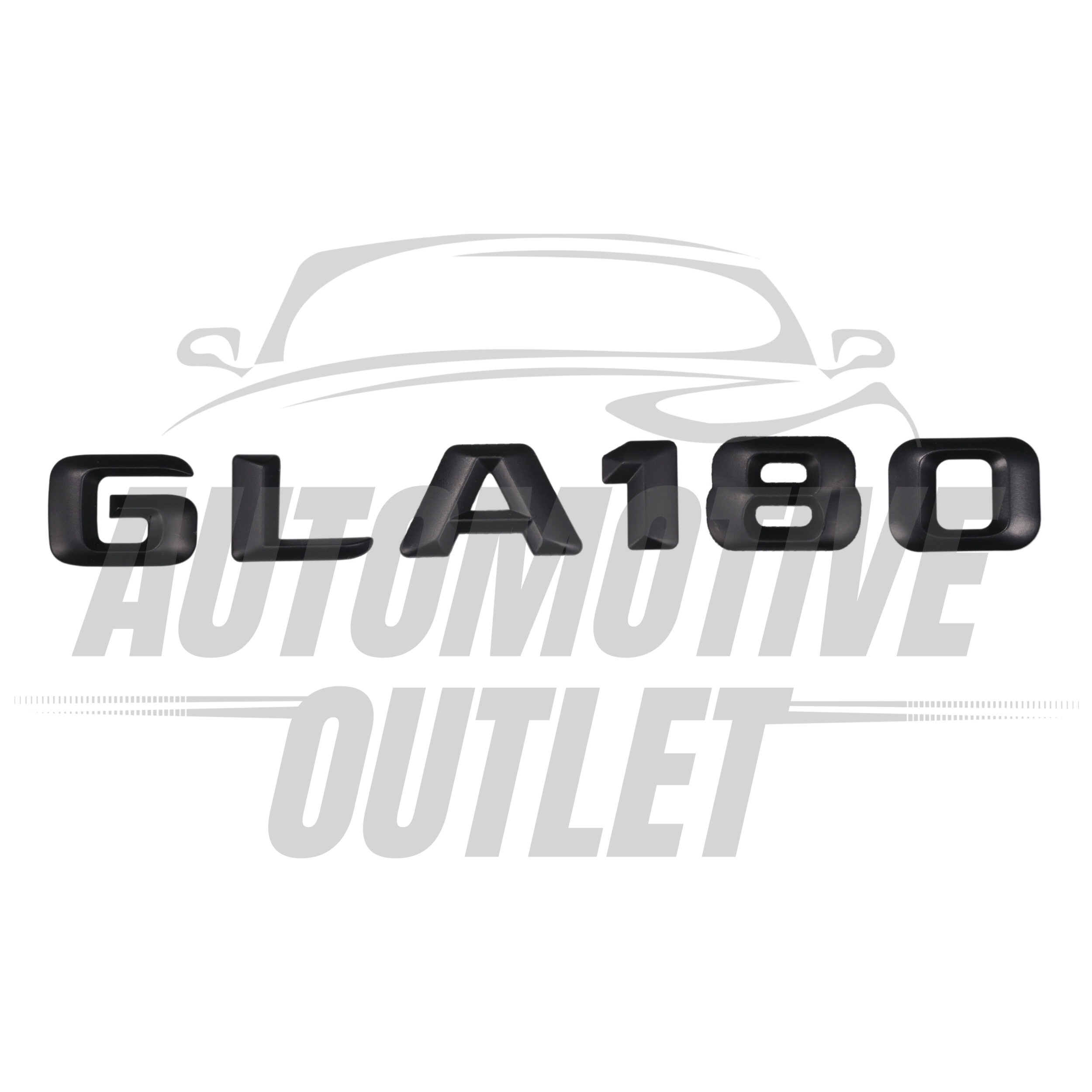 GLA180-MB Lettering Rear Boot Lid Trunk Badge Emblem For Mercedes-Benz GLA, Matt Black 2