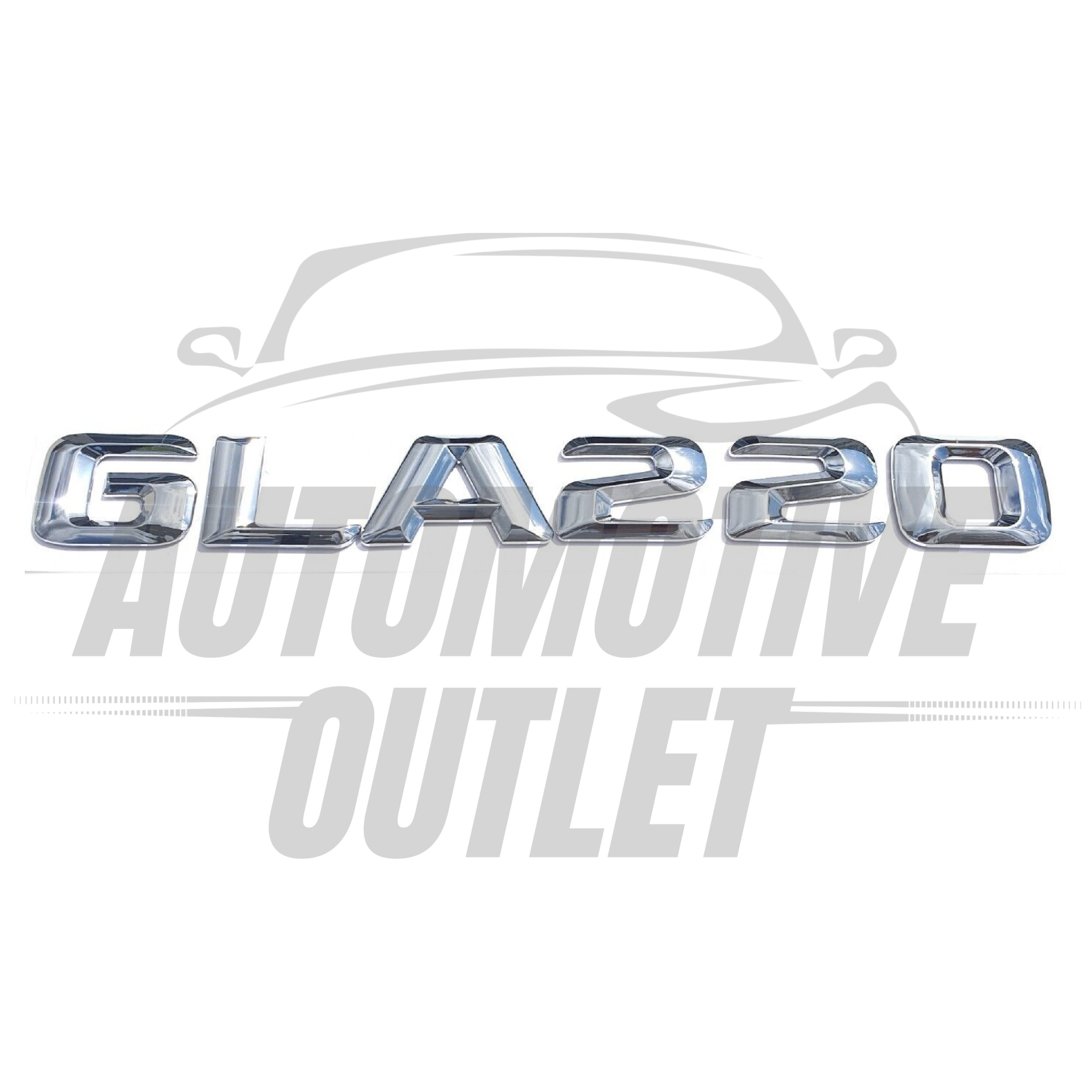 GLA220-CH Lettering Rear Boot Lid Trunk Badge Emblem For Mercedes-Benz GLA, Chrome 2