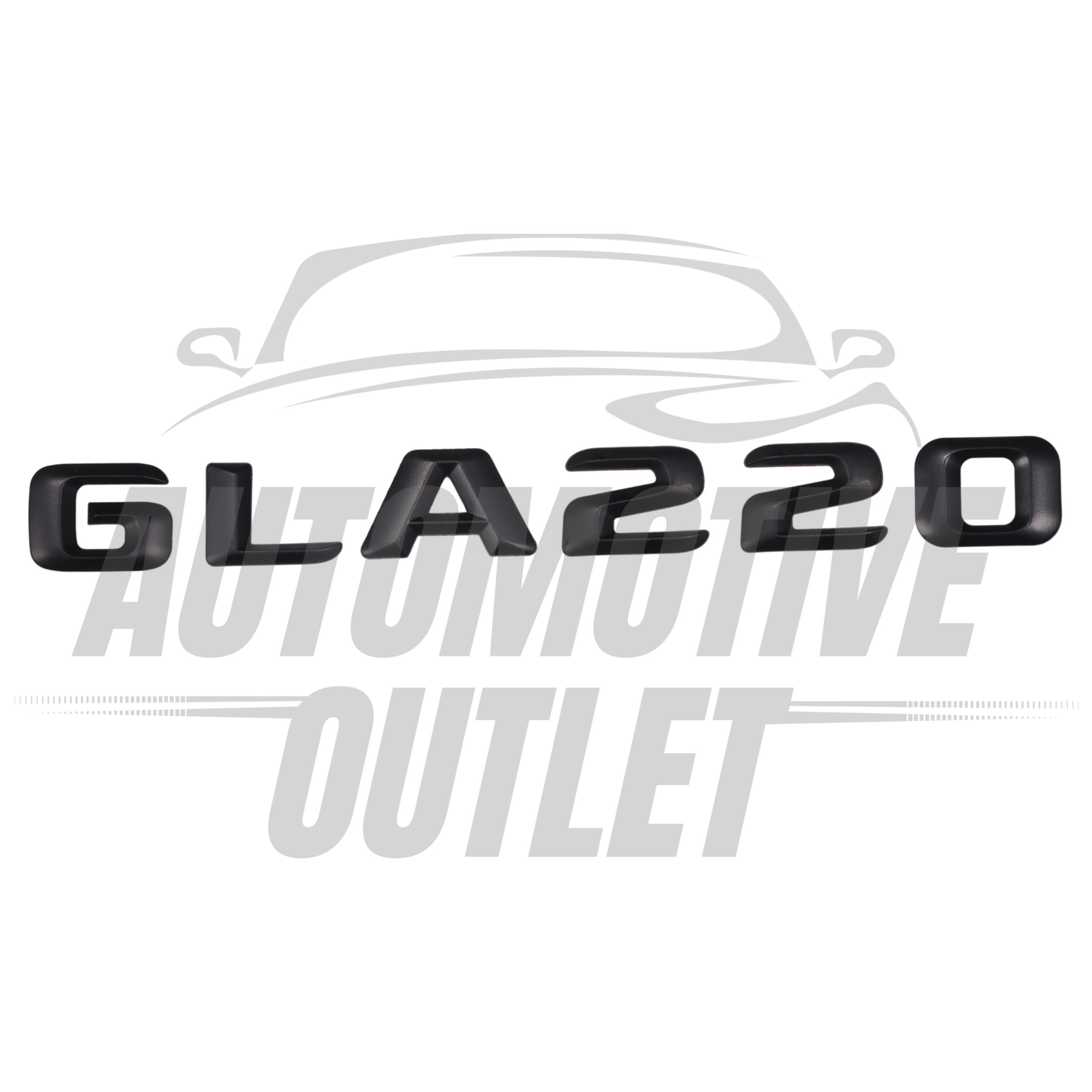 GLA220-MB Lettering Rear Boot Lid Trunk Badge Emblem For Mercedes-Benz GLA, Matt Black 2